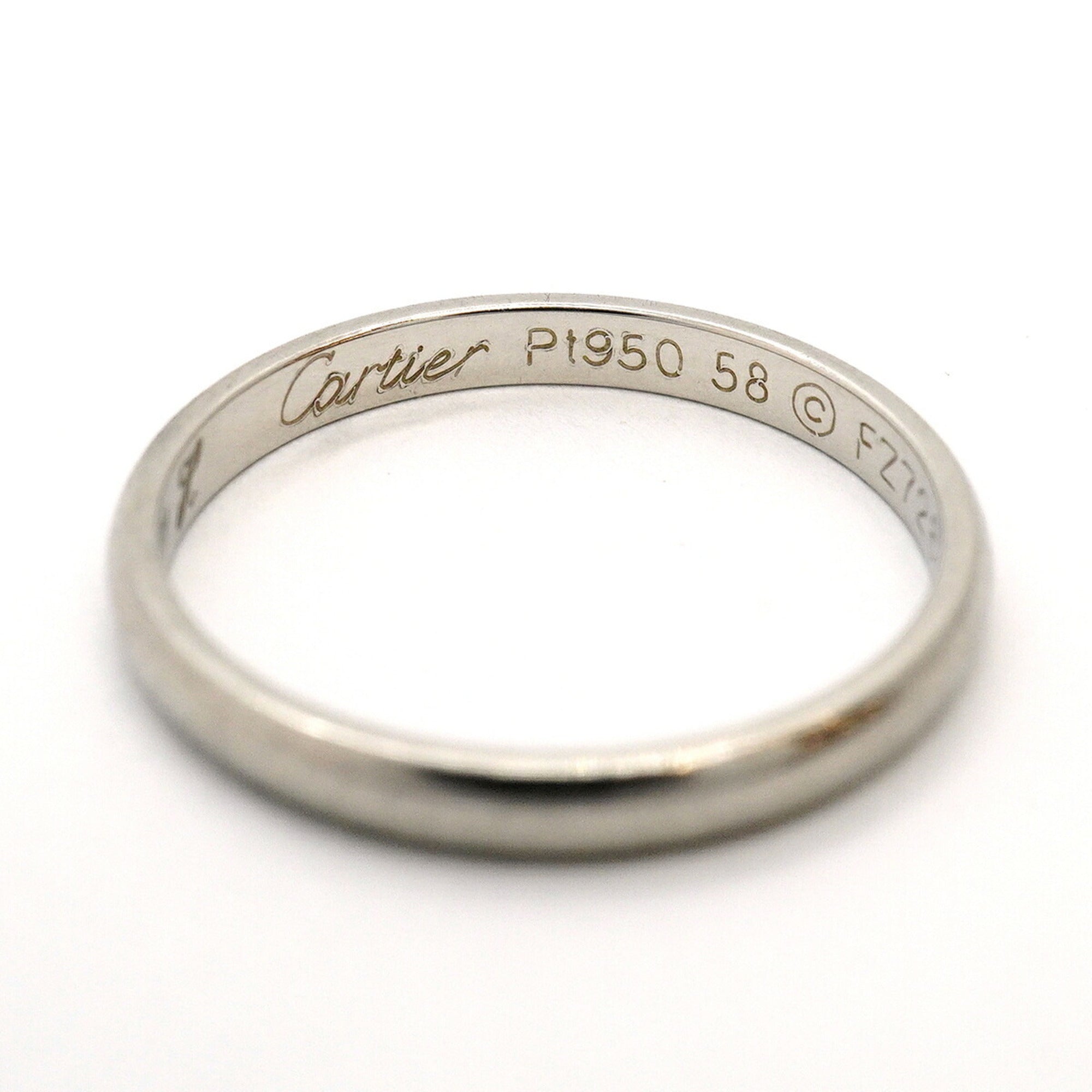 Cartier Platinum 950 Band Ring (Pre-Owned)