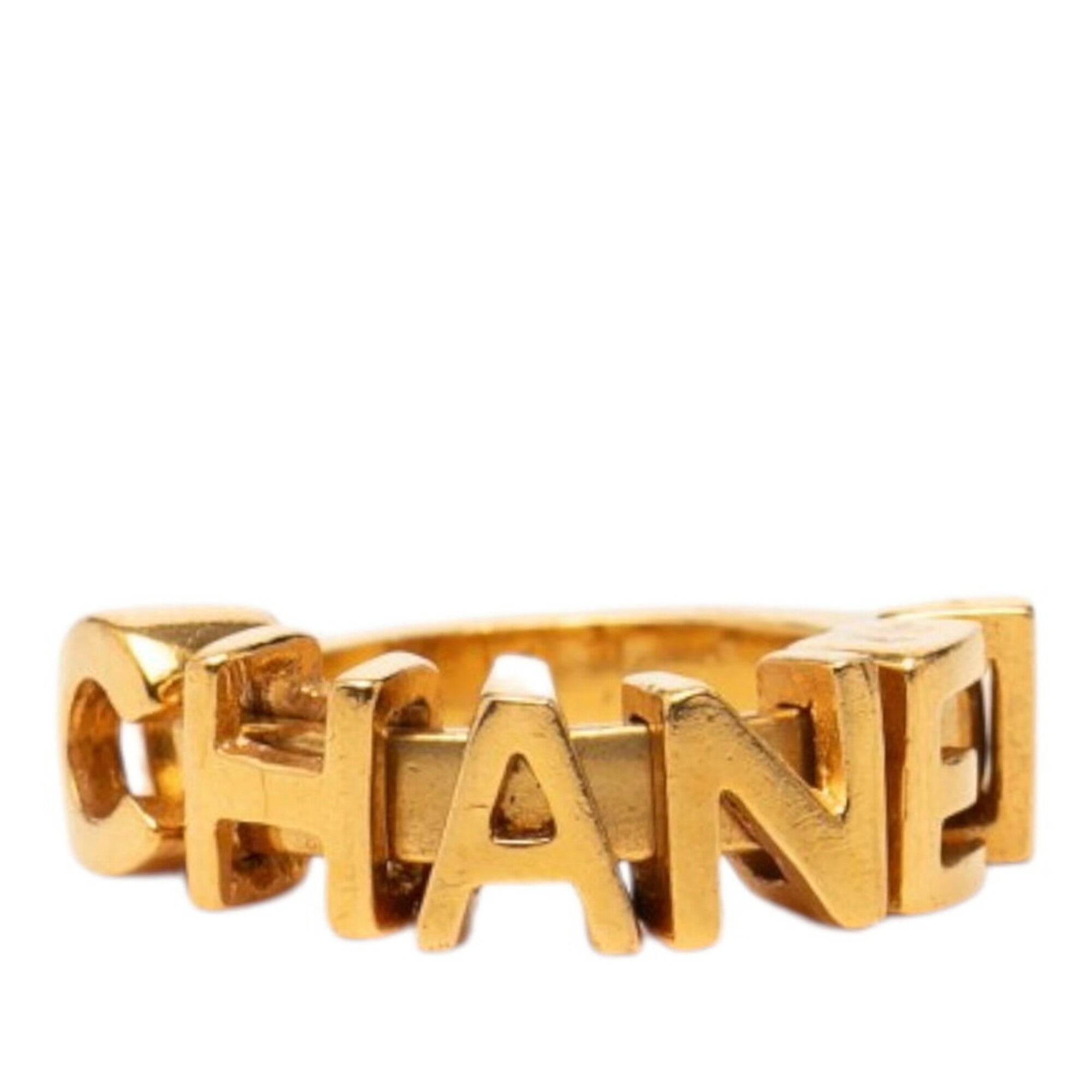 Chanel Gold Band Ring (Pre-Owned)