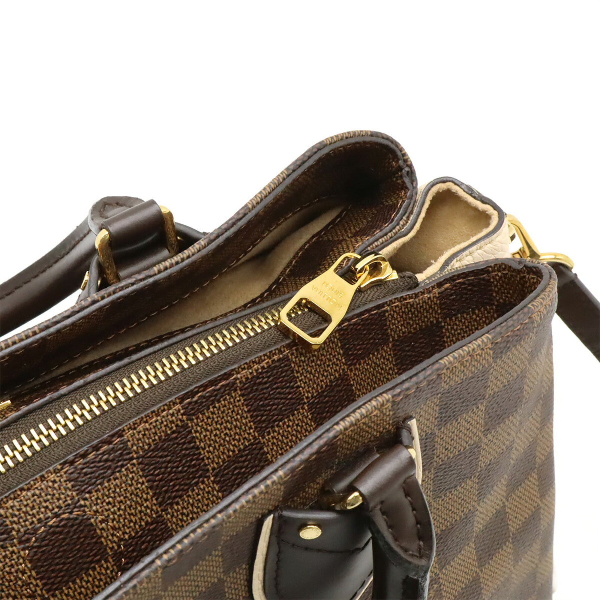 Louis Vuitton Brown Damier Canvas Galle Damier Canvas Handbag Shoulder Bag (Pre-Owned)