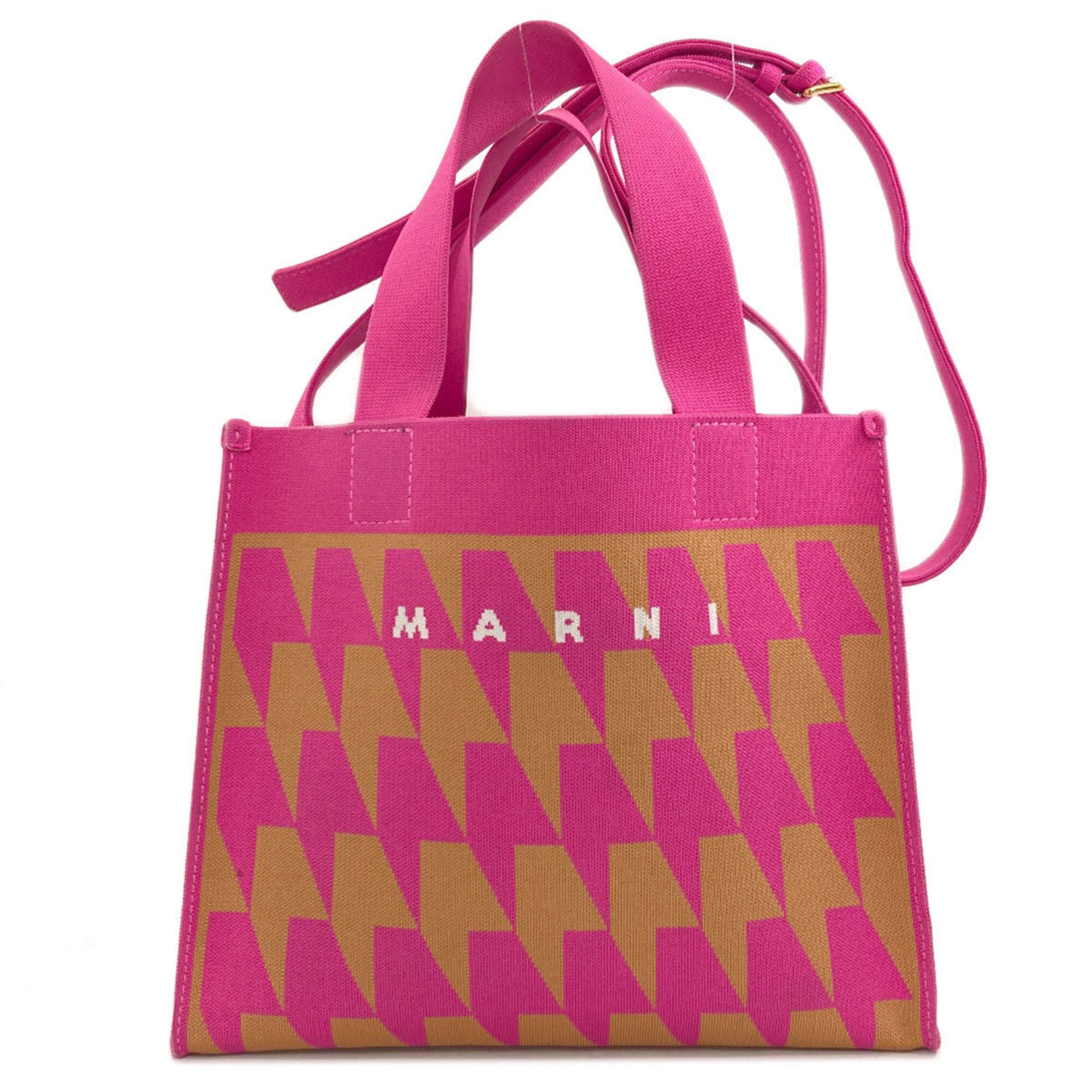Marni Pink Canvas Handbag (Pre-Owned)