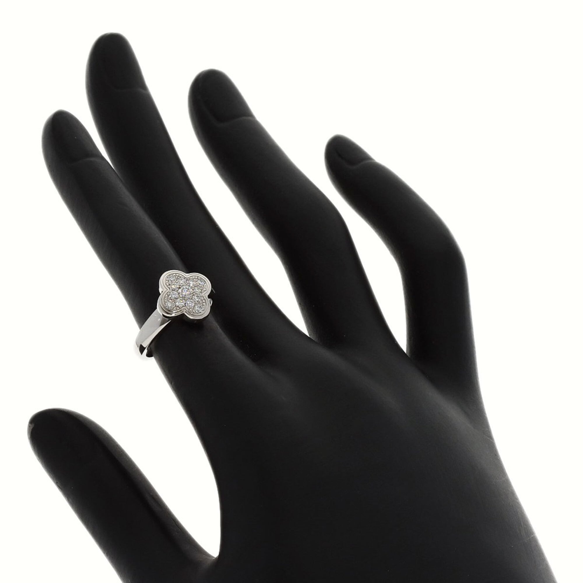 Van Cleef & Arpels White Gold White Gold Band Ring (Pre-Owned)