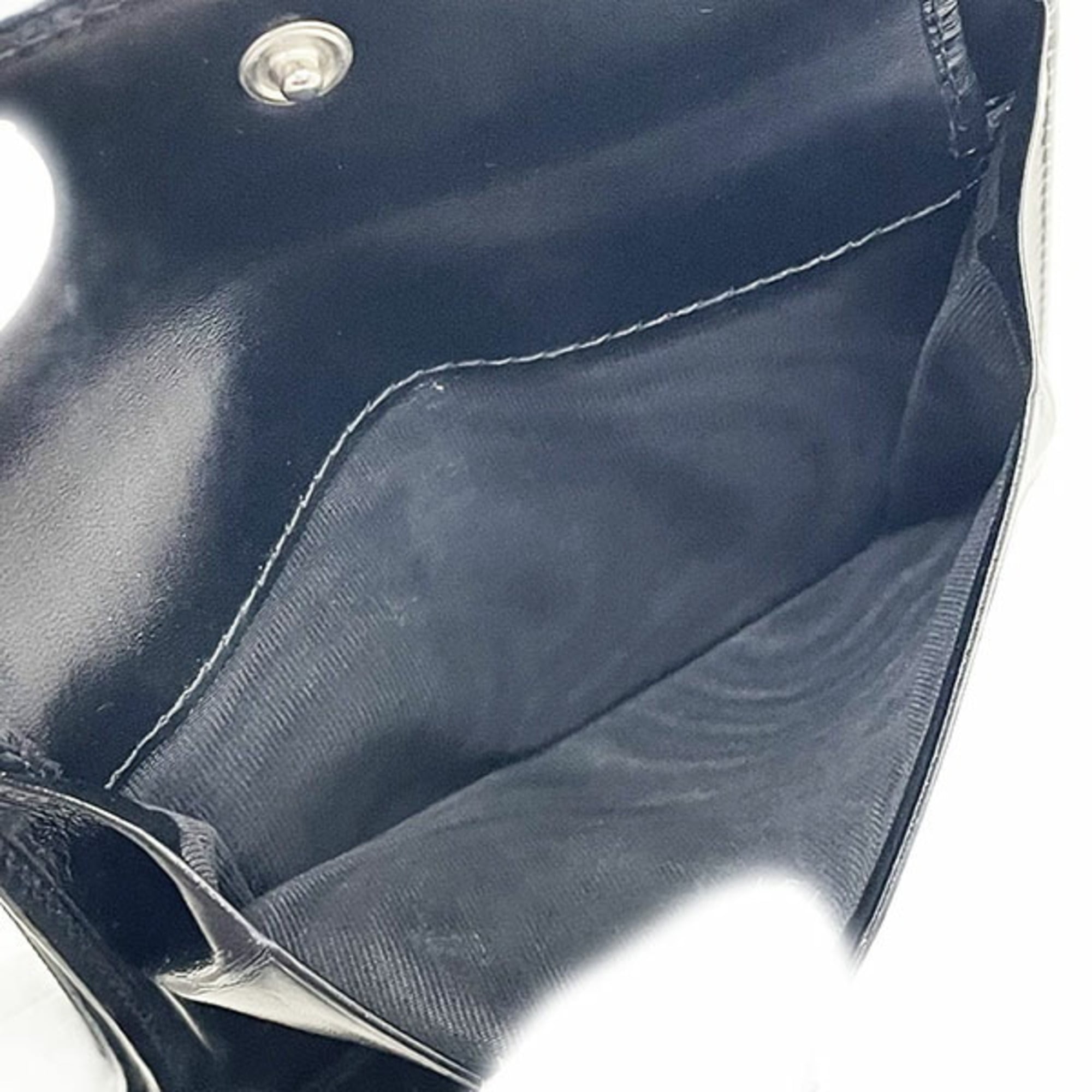 Prada Black Nero Nylon Leather Wallet (Tri-Fold) (Pre-Owned)