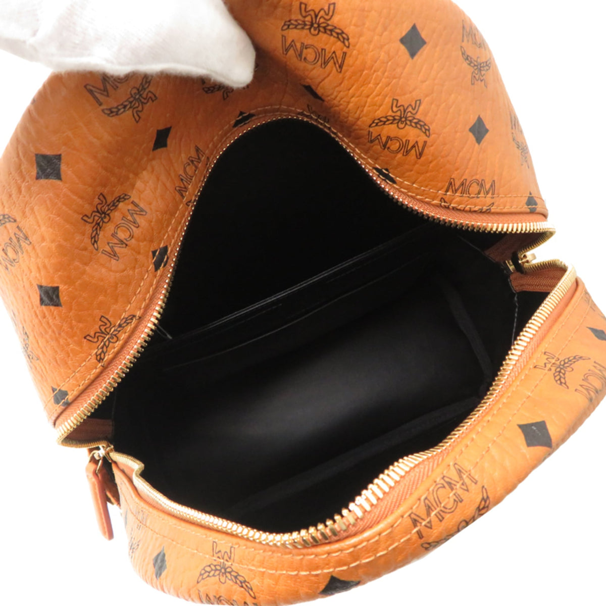 Mcm Brown Pvc Backpack (Pre-Owned)