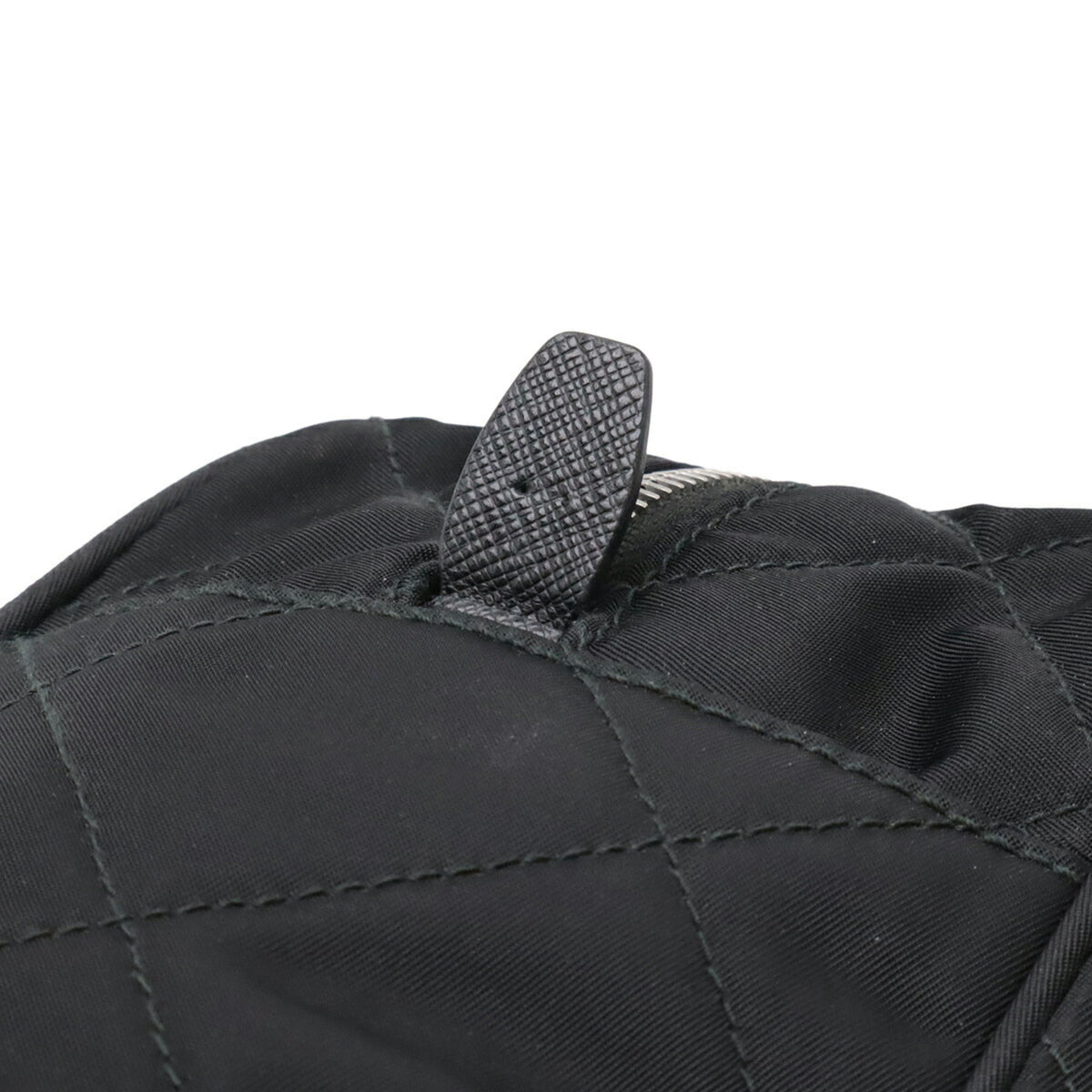 Prada Black Nero Nylon Leather Shoulder Bag (Pre-Owned)