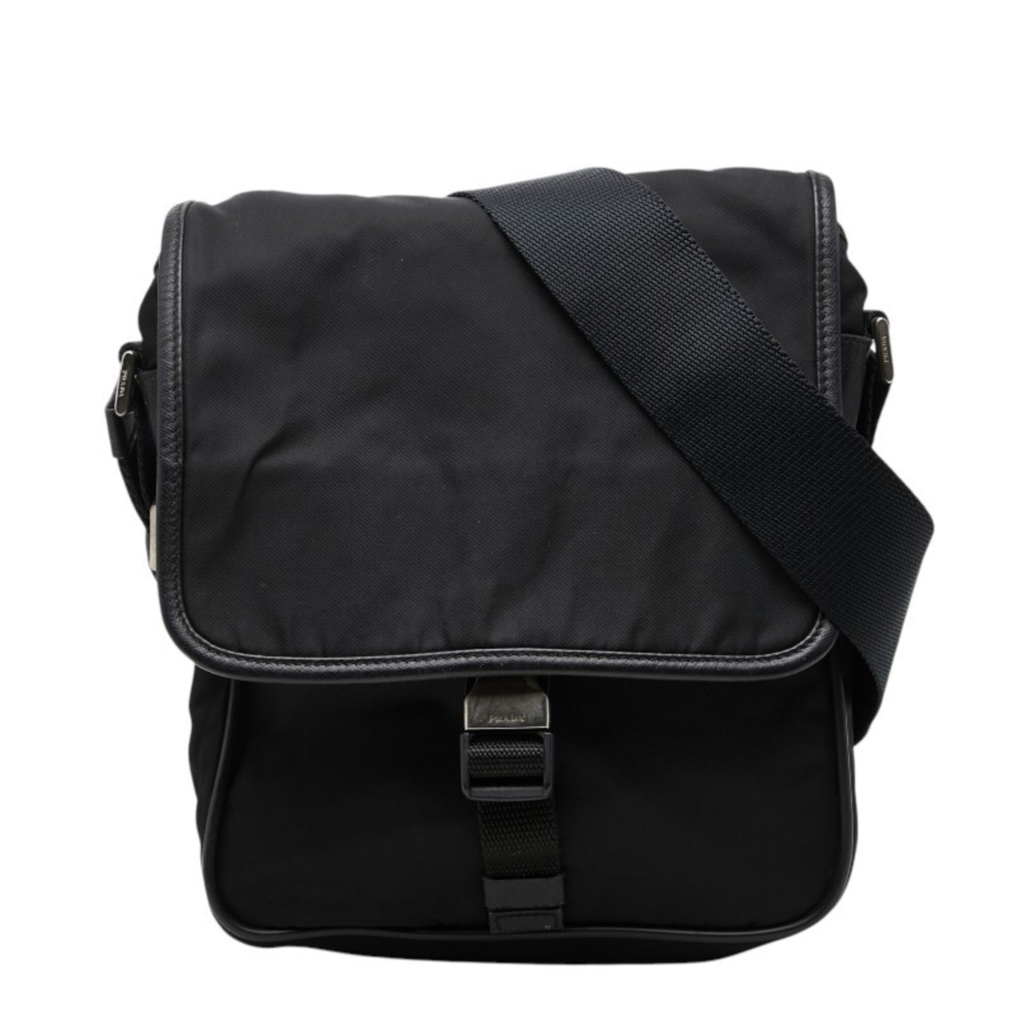 Prada Black Nylon Shoulder Bag (Pre-Owned)