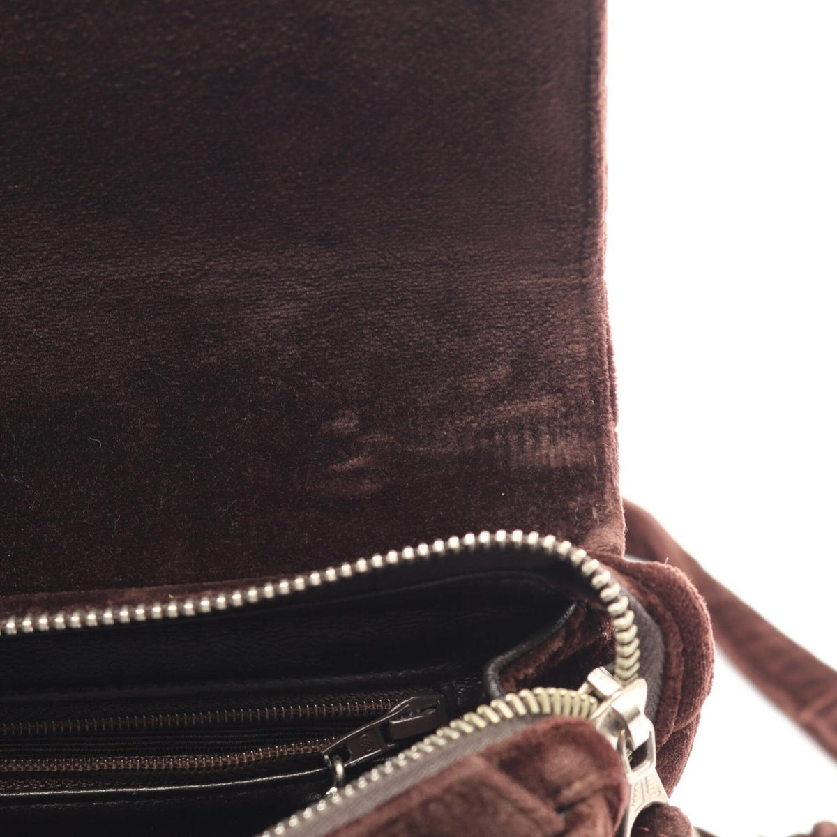 Chanel Matelasse Brown Fabric Backpack Handbag (Pre-Owned)