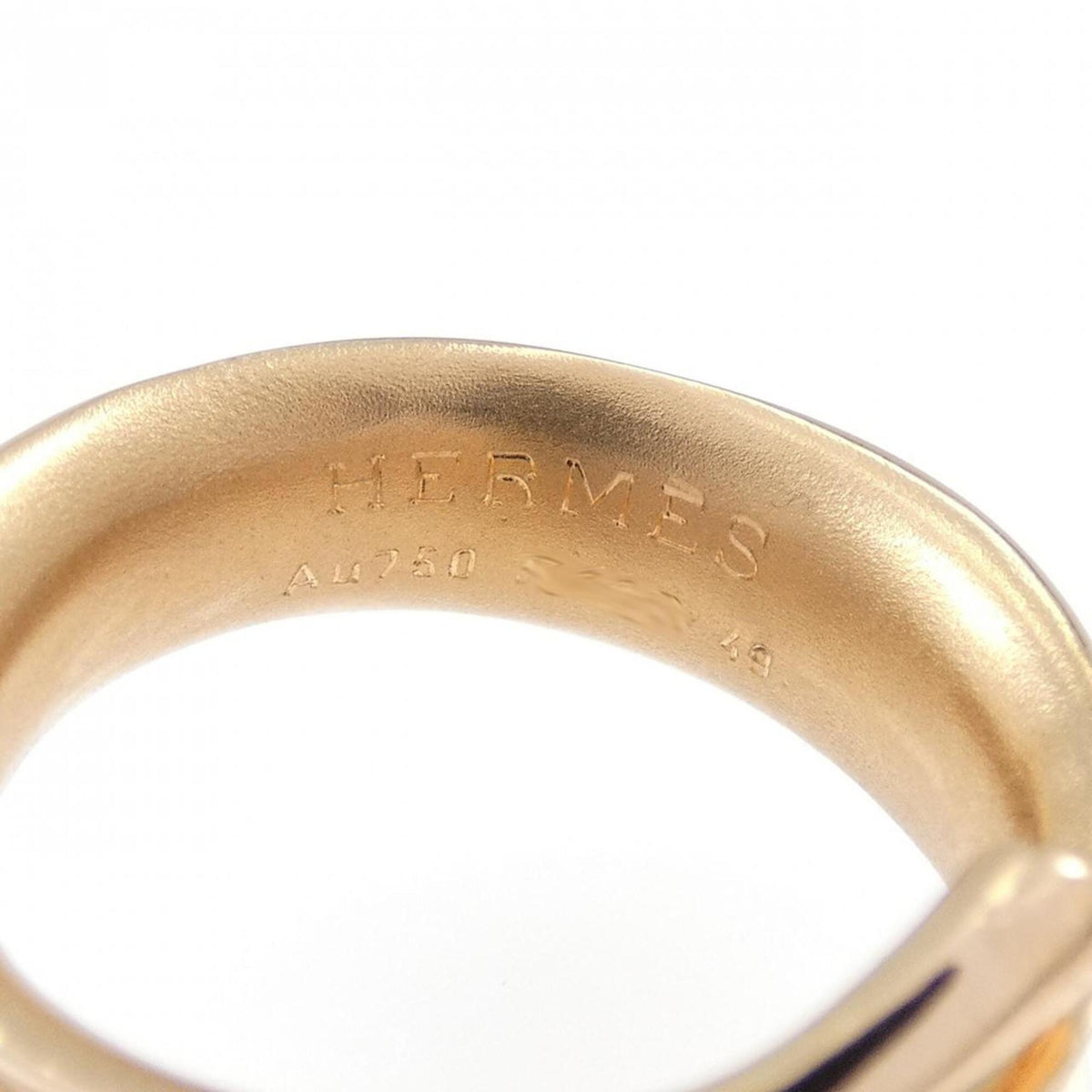 Hermes Pink Gold Pink Gold (18K) Band Ring (Pre-Owned)