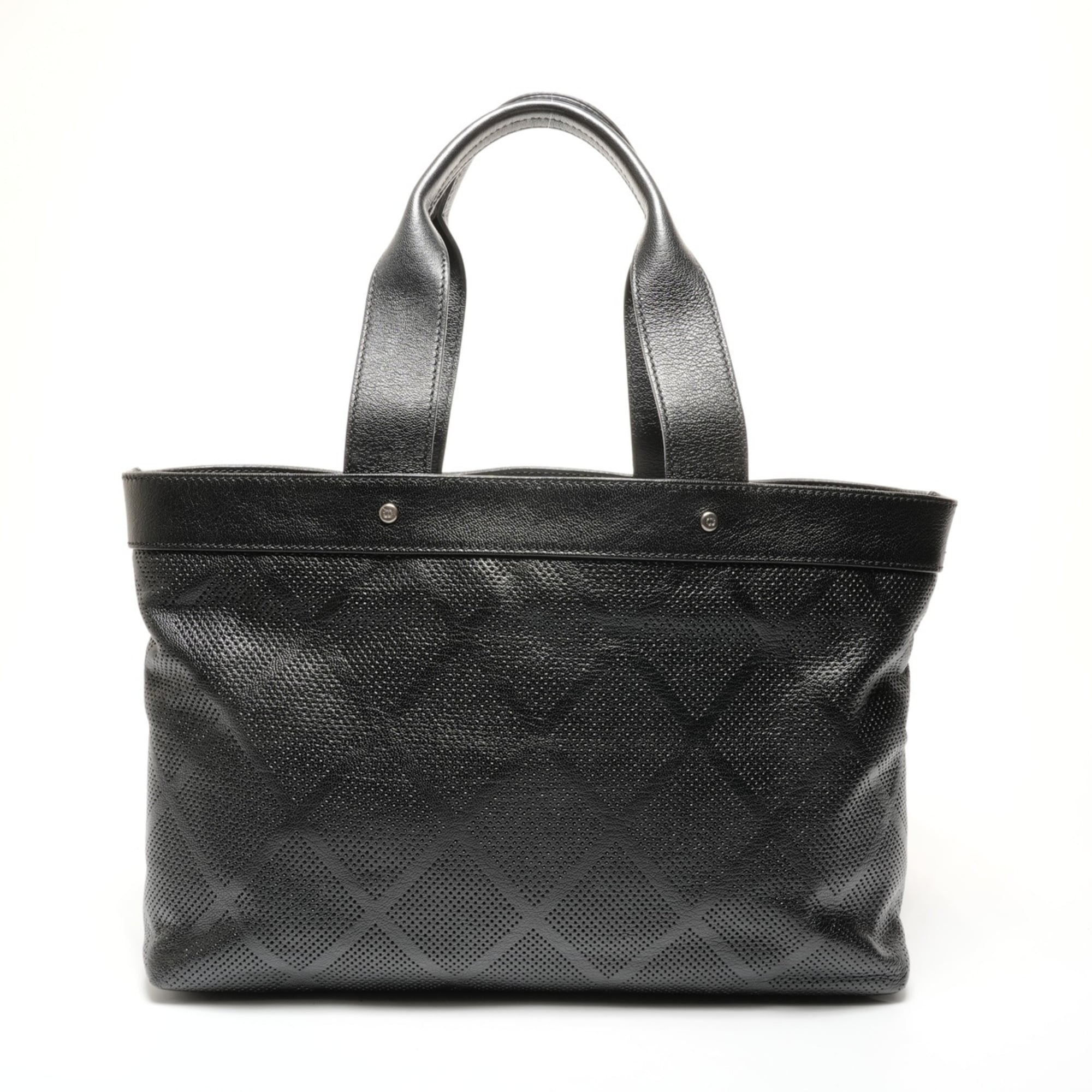 Chanel Black Leather Tote Bag (Pre-Owned)