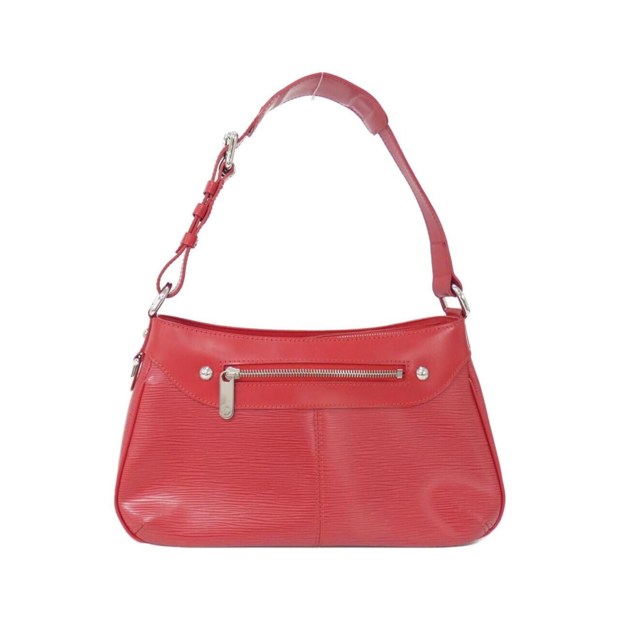 Louis Vuitton Rouge Leather Shoulder Bag (Pre-Owned)