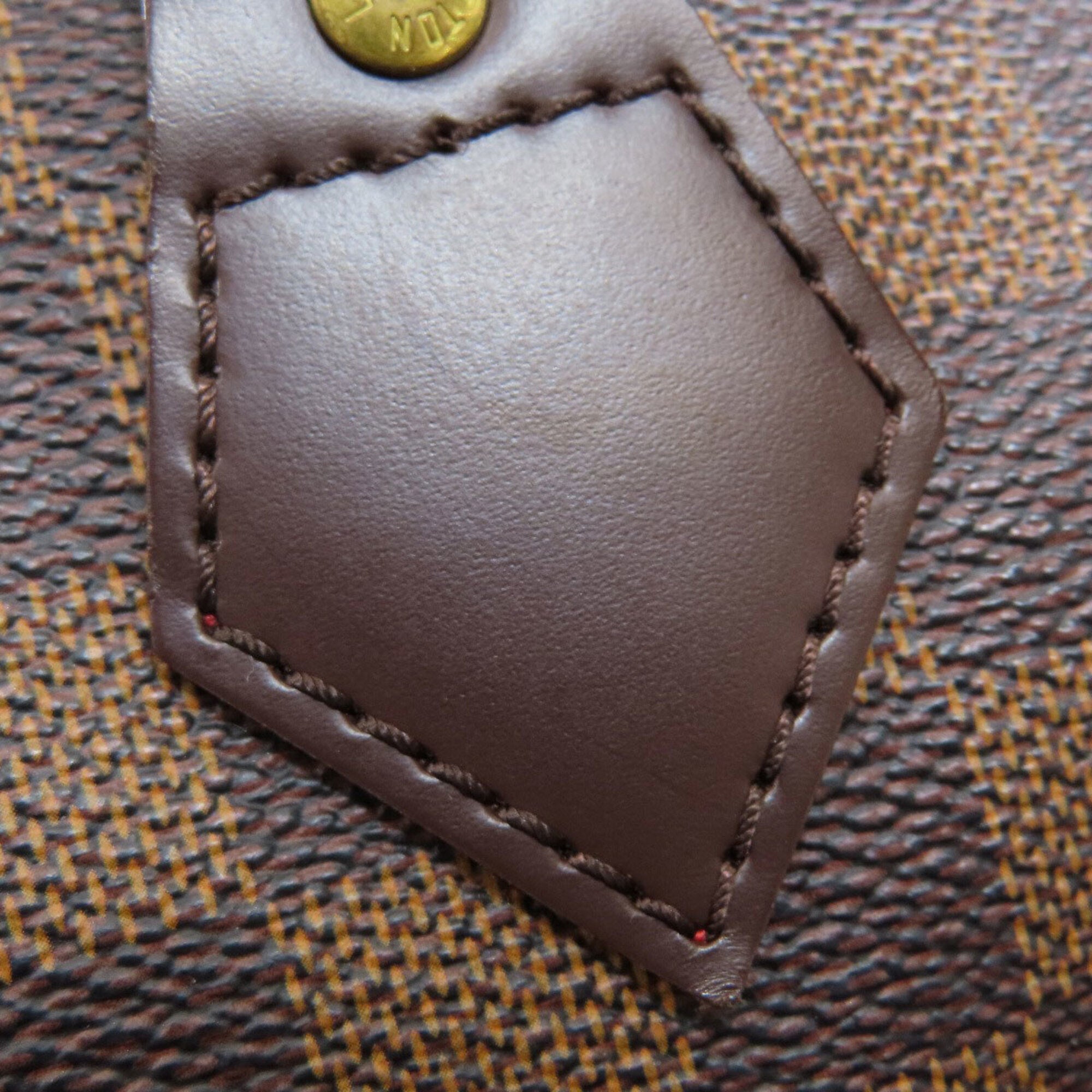 Louis Vuitton Damier Canvas Ebene Damier Canvas Boston Bag (Pre-Owned)