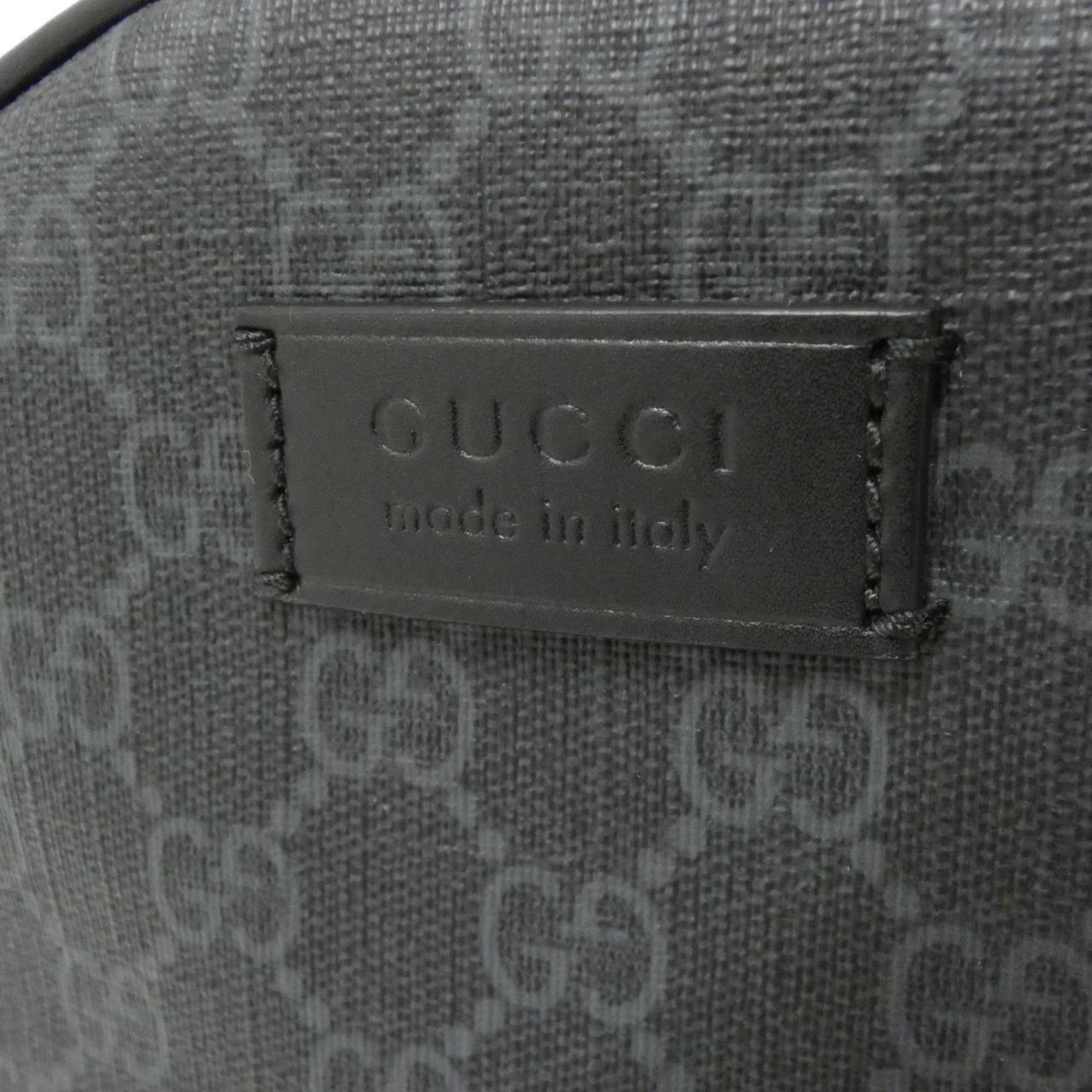 Gucci Black Gray Gg Supreme Shoulder Bag (Pre-Owned)