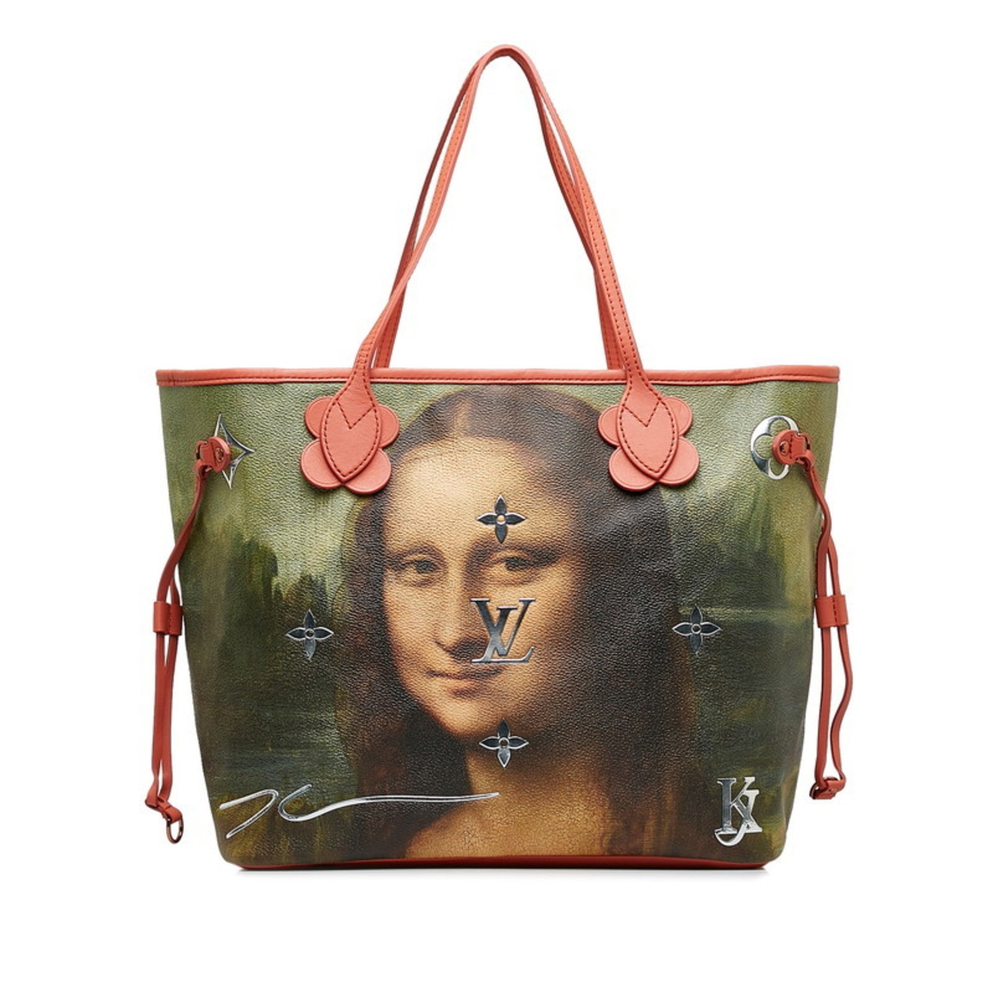 Louis Vuitton Masters Collection Multi-Color Pink Poppy Petal Pvc Leather Tote Bag (Pre-Owned)
