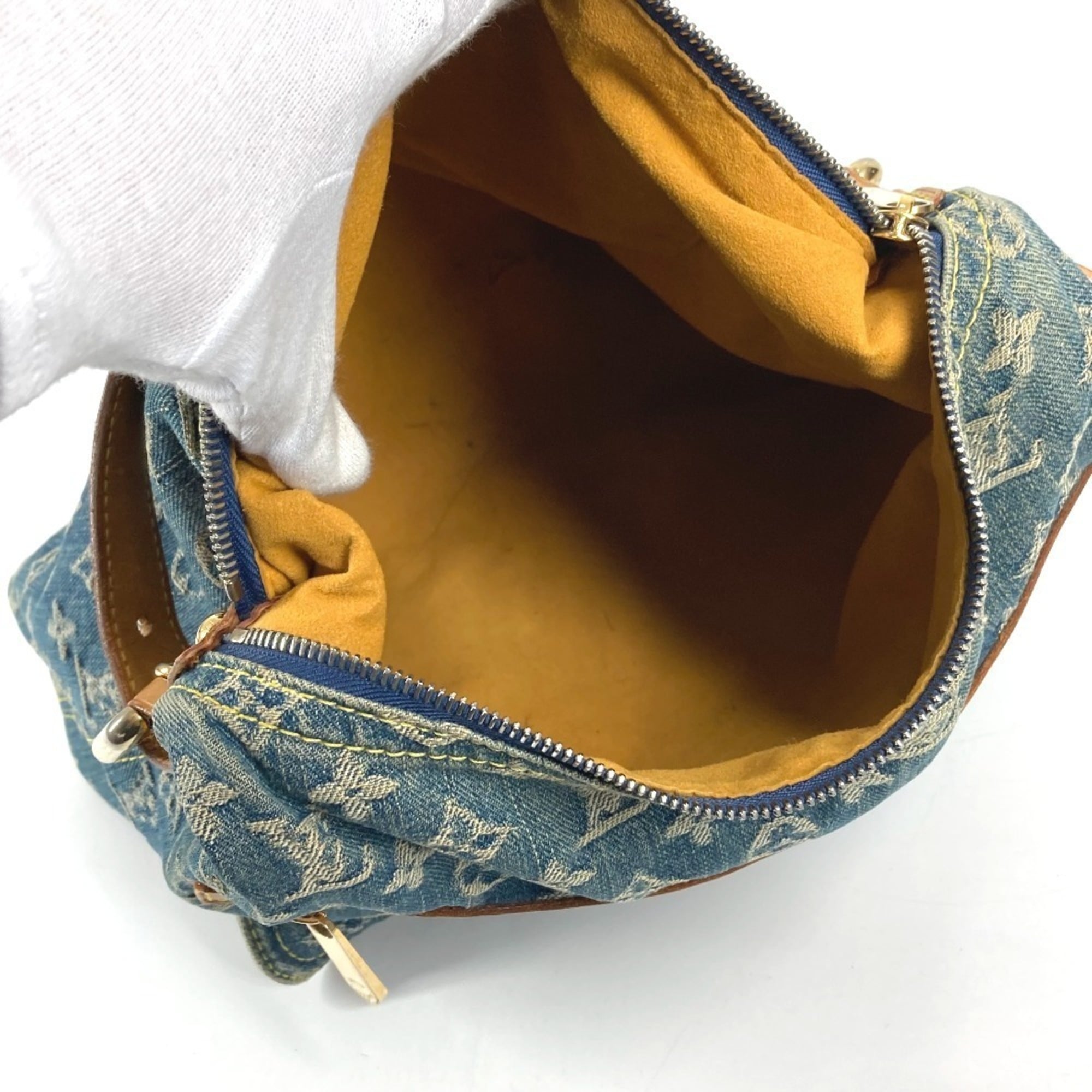 Louis Vuitton Monogram Denim Blue Monogram Denim Shoulder Bag (Pre-Owned)