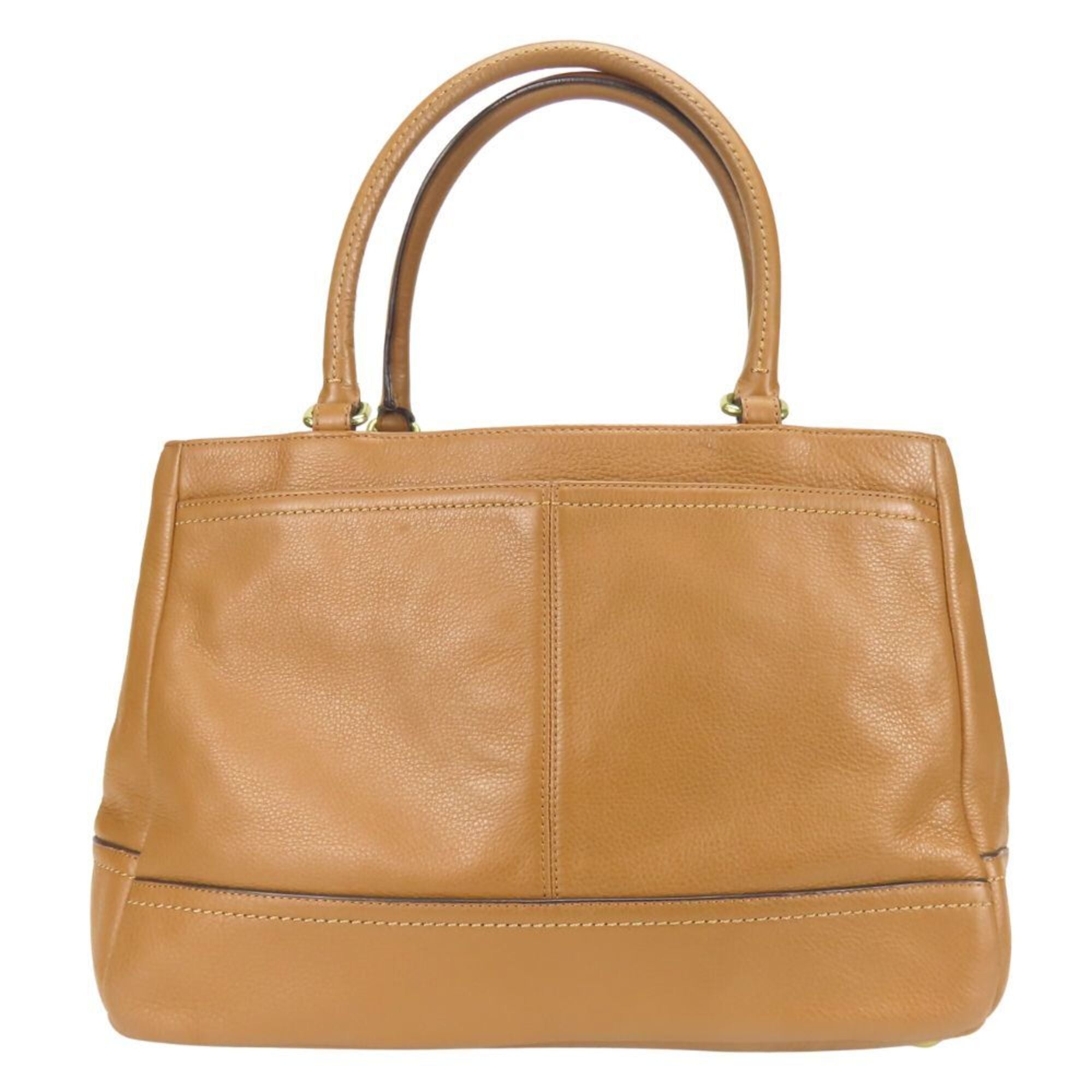 Coach Brown Leather Tote Bag (Pre-Owned)