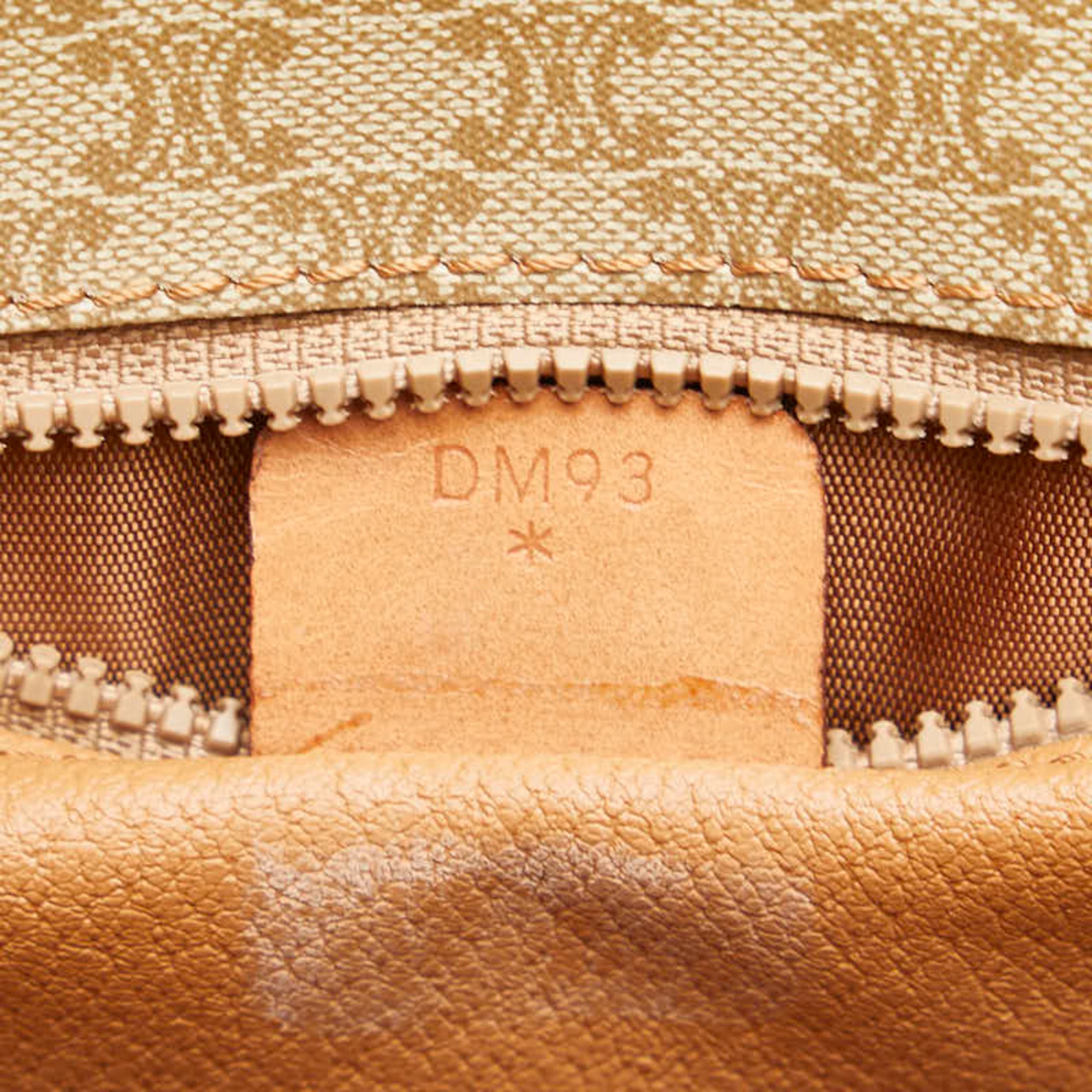 Celine Macadam Beige Brown Pvc Leather Shoulder Bag (Pre-Owned)