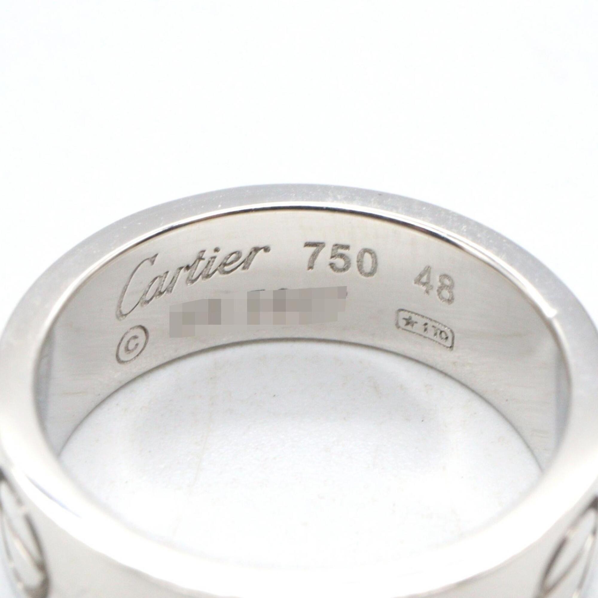 Cartier Silver White Gold (18K) Band Ring (Pre-Owned)