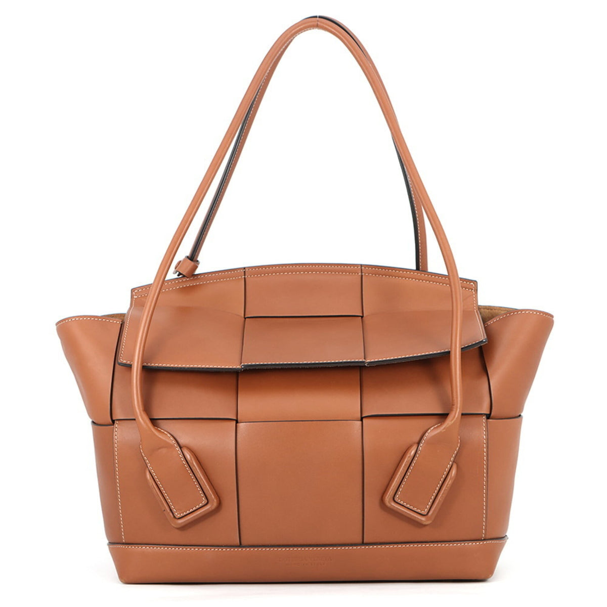 Bottega Veneta Brown Intrecciato Handbag Tote Bag (Pre-Owned)