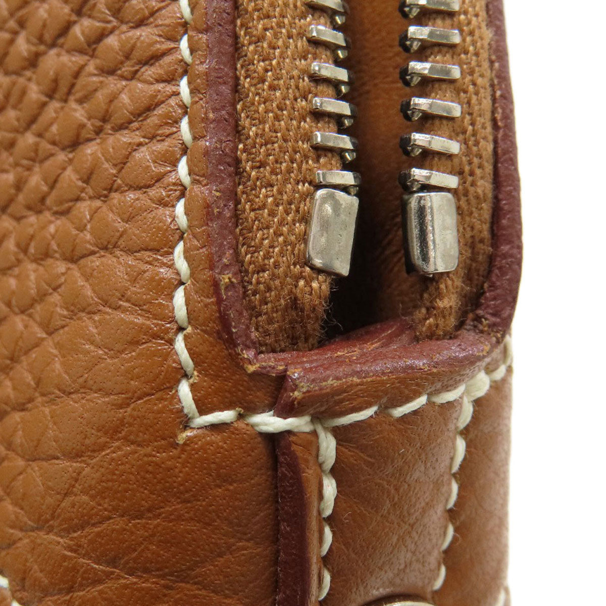 Hermes Gold Leather Handbag (Pre-Owned)