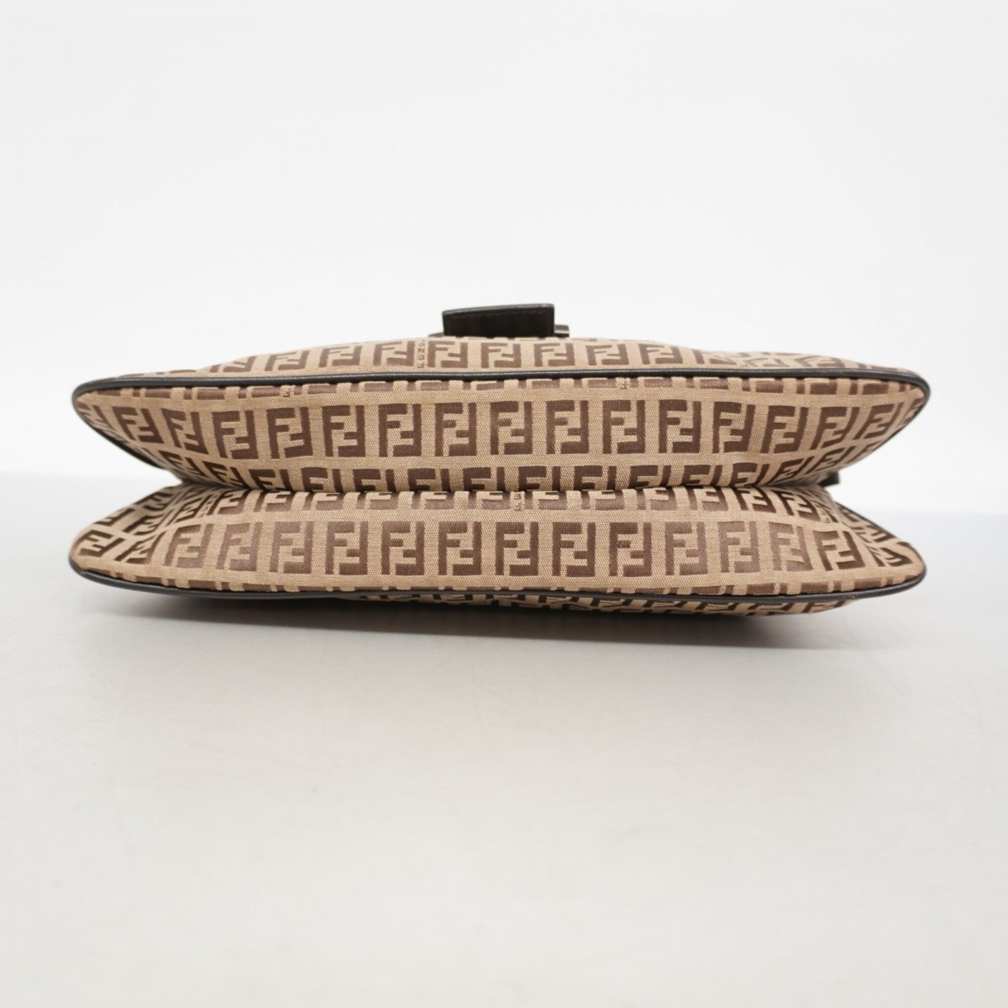 Fendi Brown Nylon Canvas Shoulder Bag (Pre-Owned)