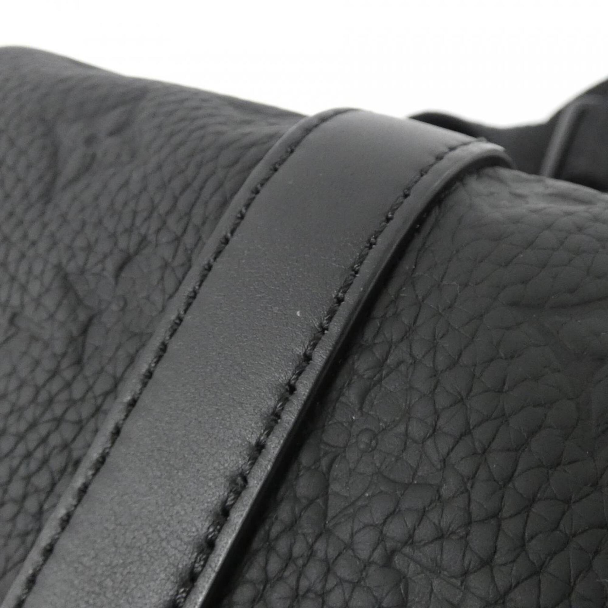 Louis Vuitton Black Leather Boston Bag (Pre-Owned)