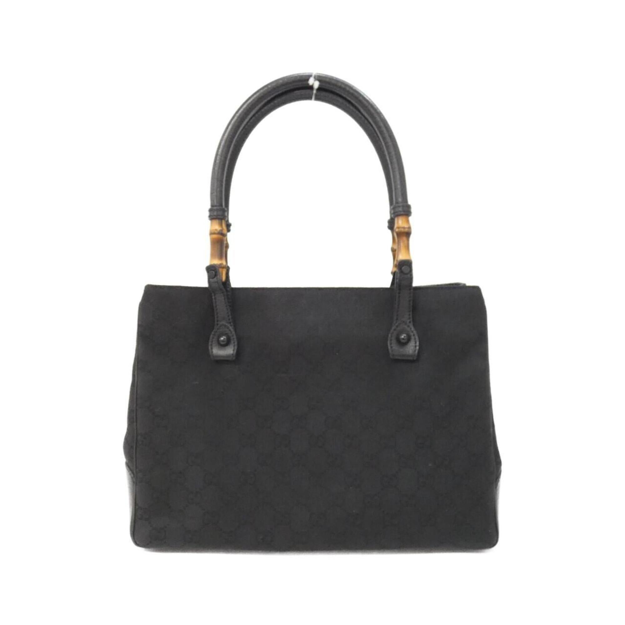 Gucci Gg Canvas Black Gg Canvas Handbag (Pre-Owned)