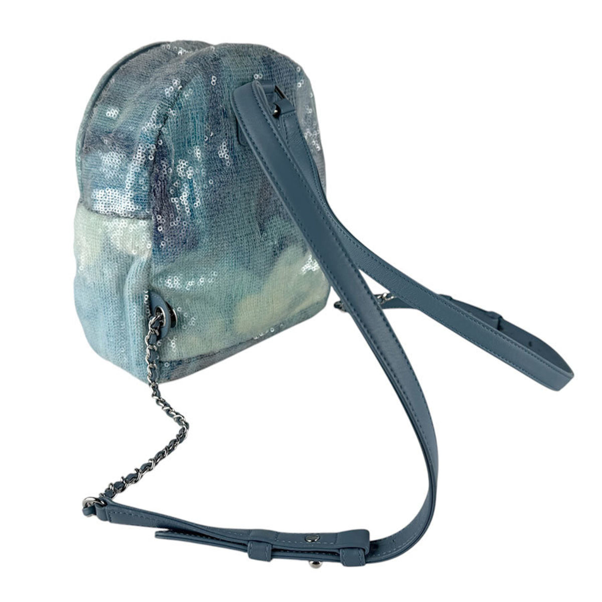 Chanel Blue Spangles Backpack (Pre-Owned)