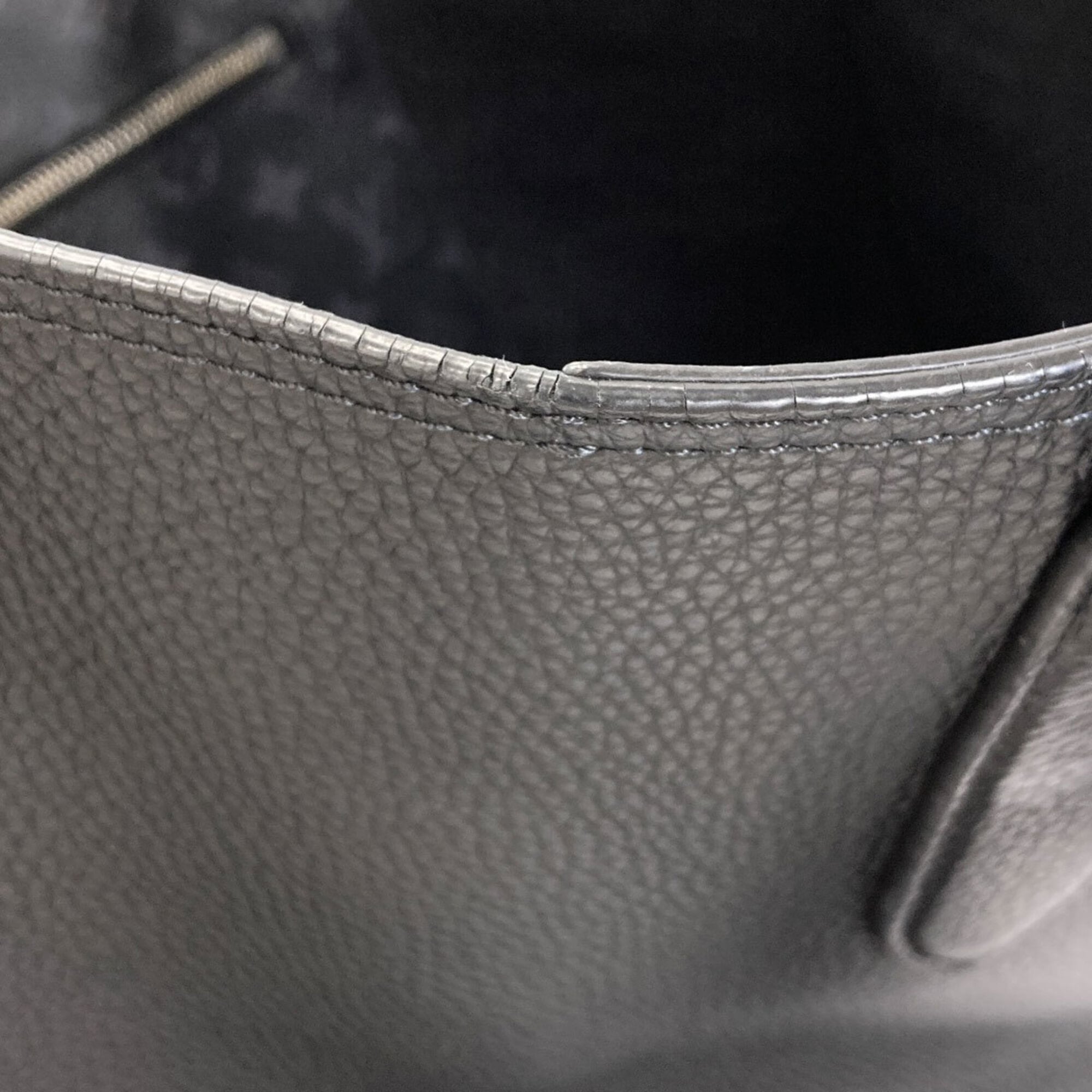 Louis Vuitton Taurillon Black Leather Tote Bag (Pre-Owned)