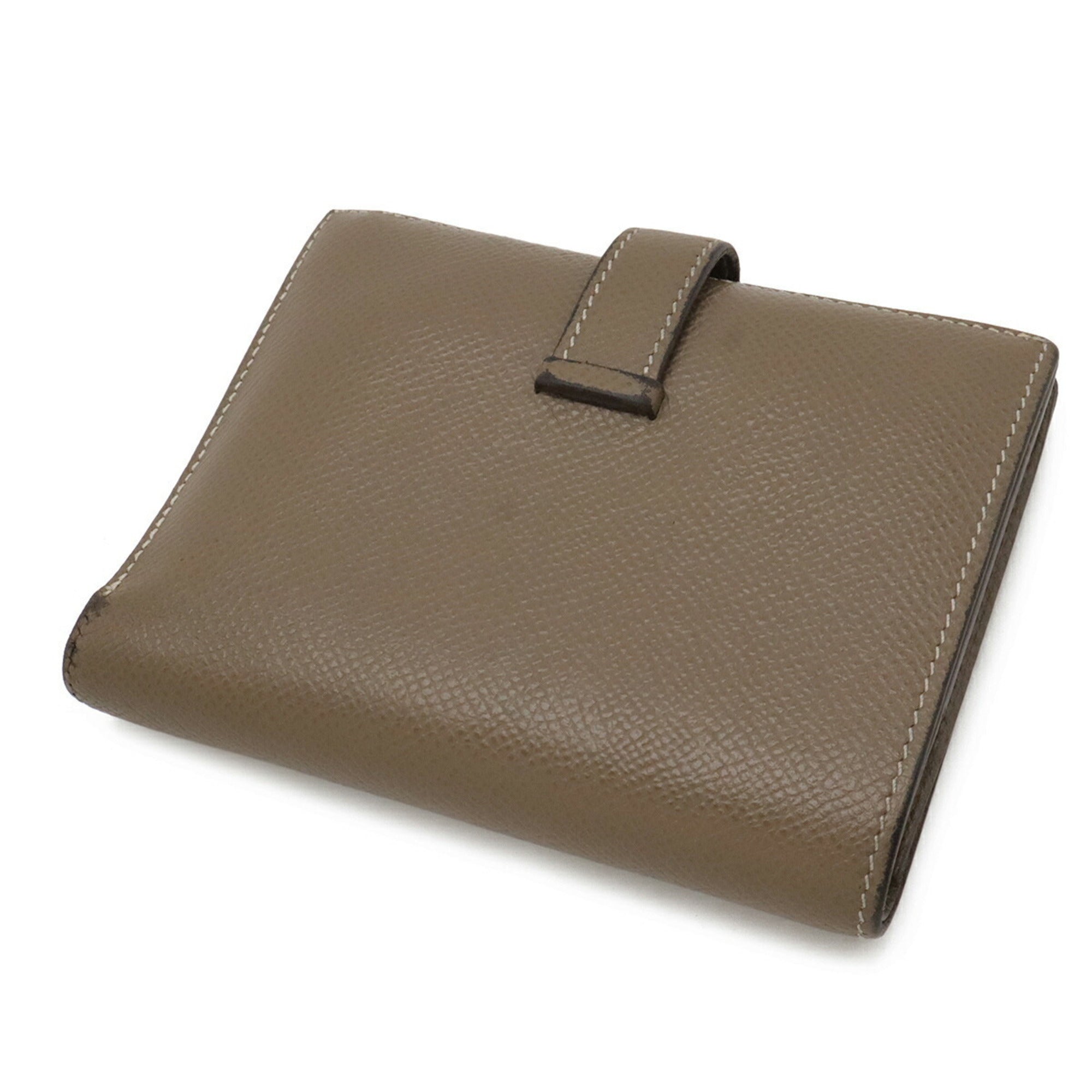 Hermes Etoupe Gray Epsom Leather Wallet (Bi-Fold) (Pre-Owned)