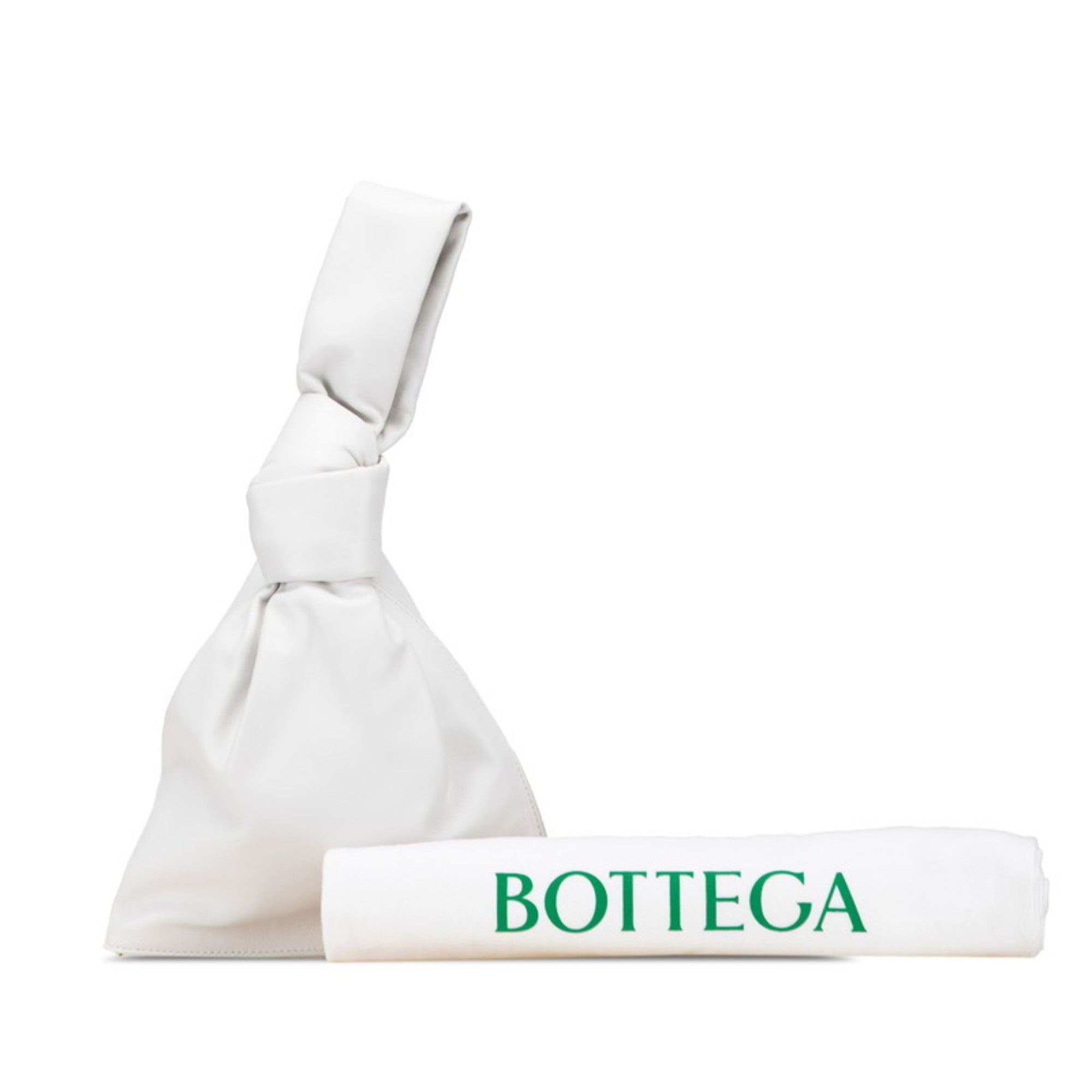 Bottega Veneta White Leather Handbag (Pre-Owned)