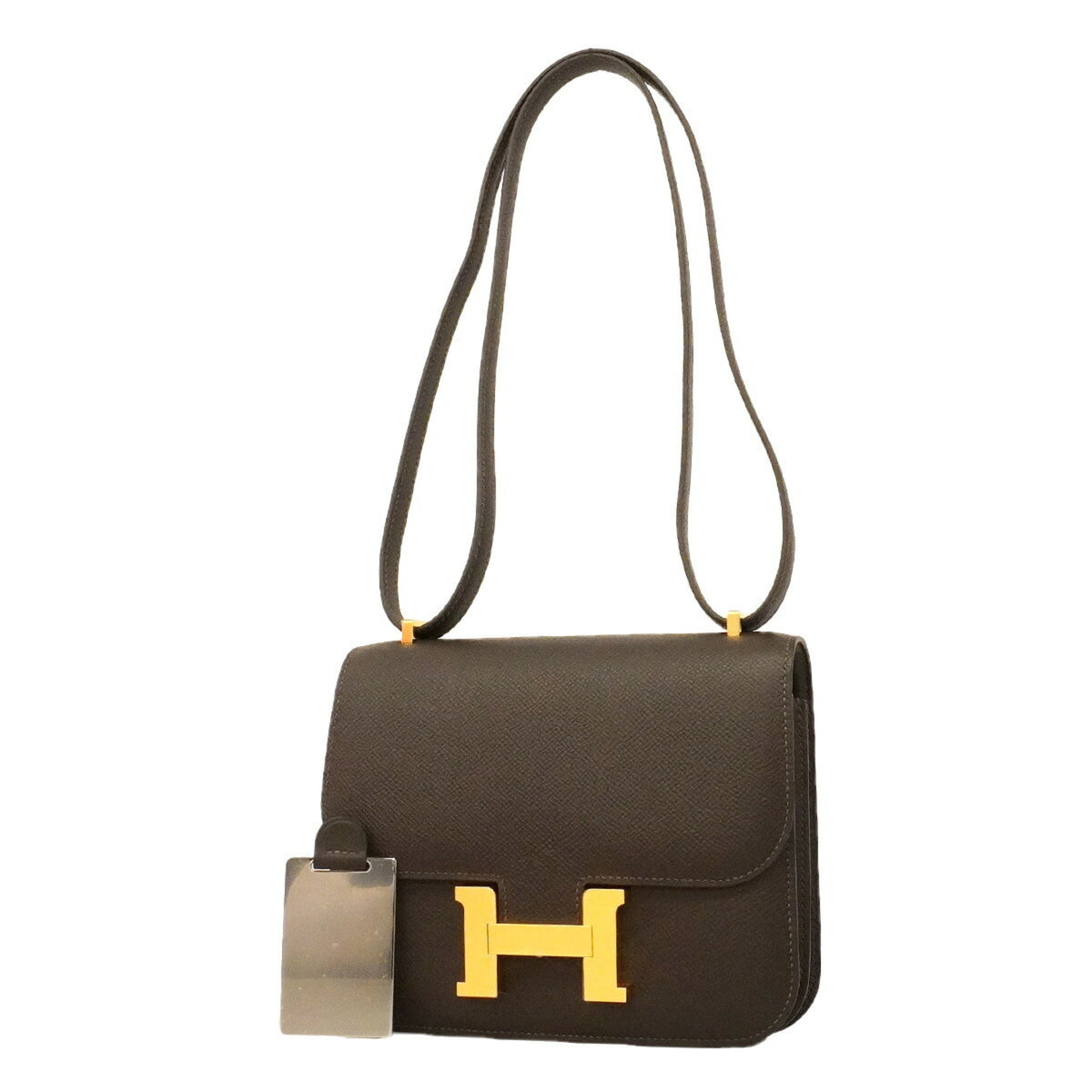 Hermes Brown Leather Shoulder Bag (Pre-Owned)