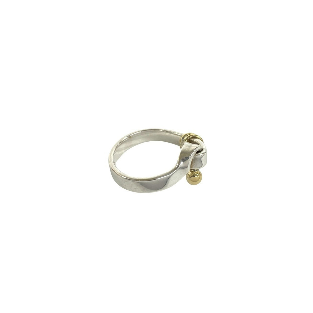Tiffany Gold Silver Yellow Gold (18K) Silver 925 Band Ring (Pre-Owned)