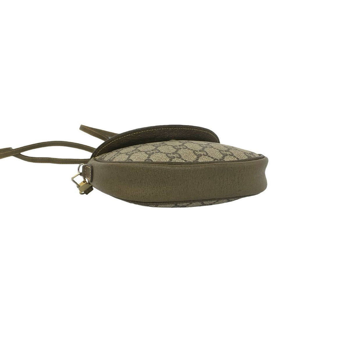 Gucci Brown Leather Pvc Pochette Shoulder Bag (Pre-Owned)