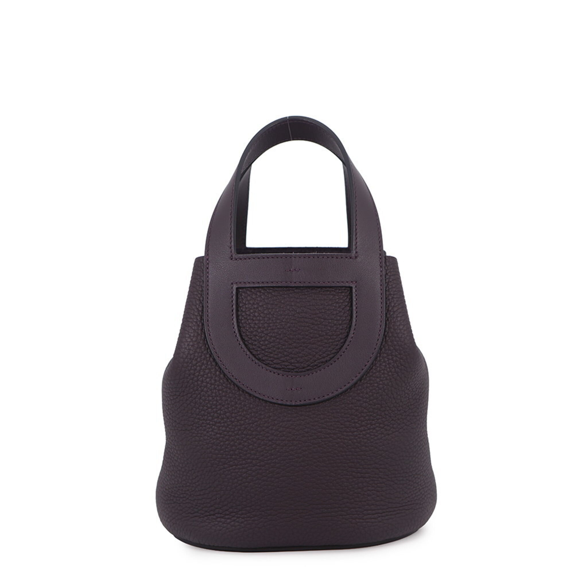 Hermes Cassis Taurillon Clemence Leather Swift Leather Tote Bag (Pre-Owned)