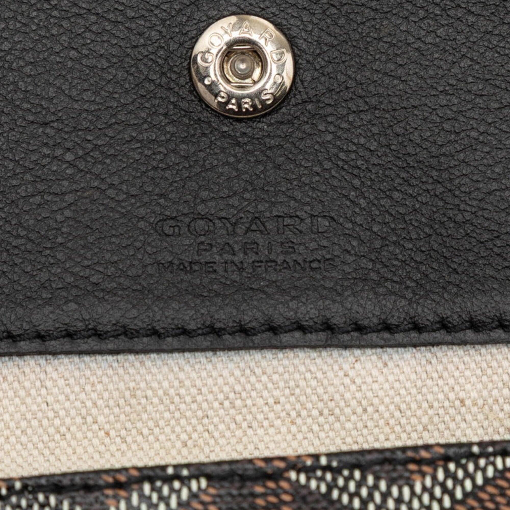 Goyard Black Pvc Leather Tote Bag (Pre-Owned)