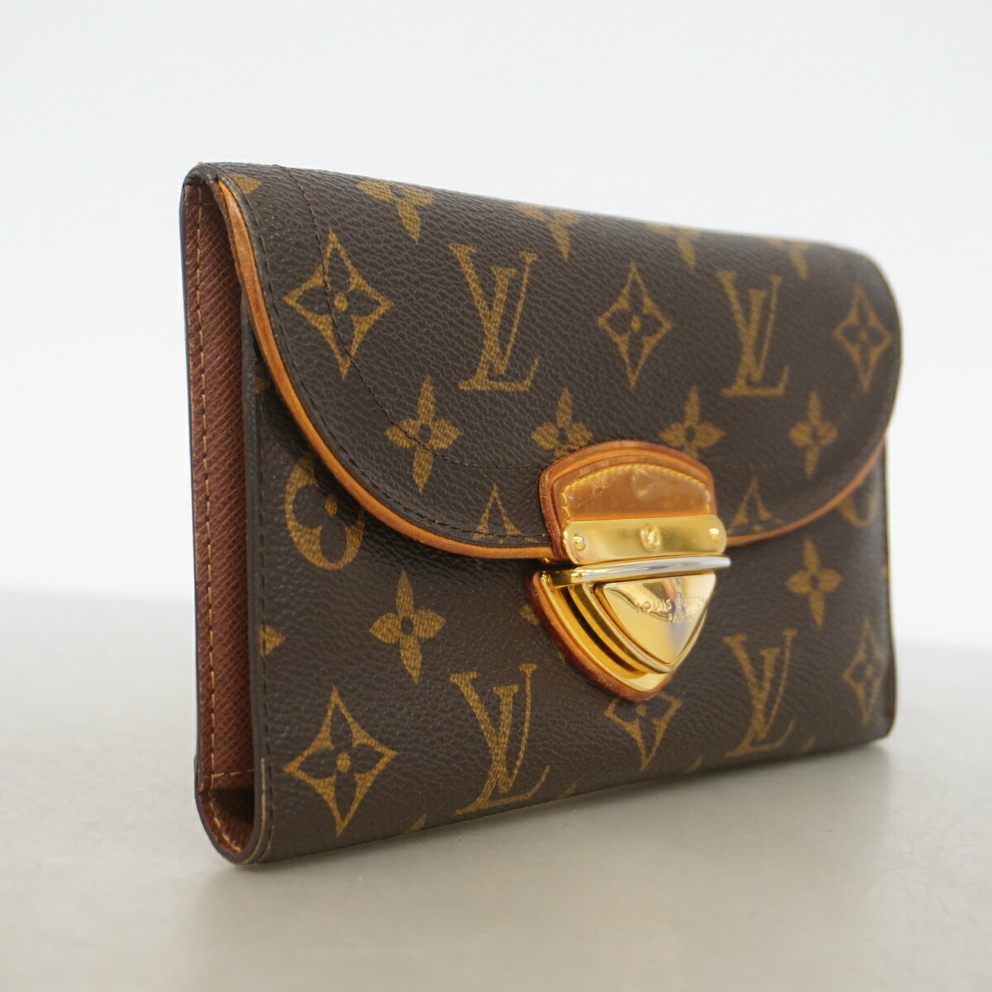 Louis Vuitton Brown Long Wallet (Tri-Fold) (Pre-Owned)