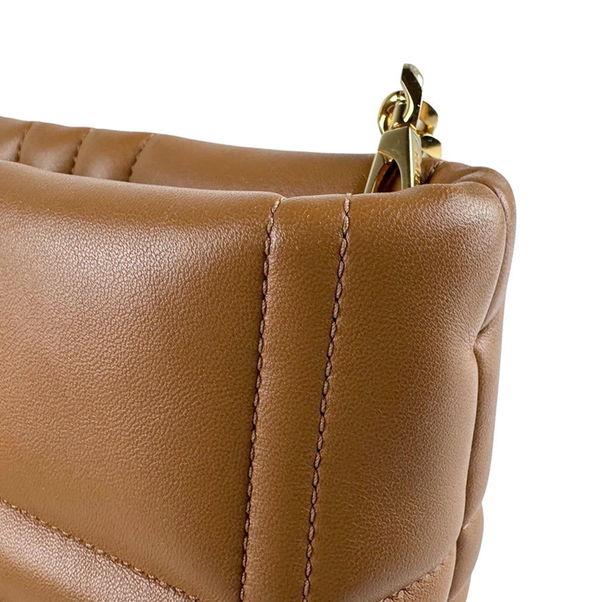 Burberry Camel Leather Shoulder Bag (Pre-Owned)