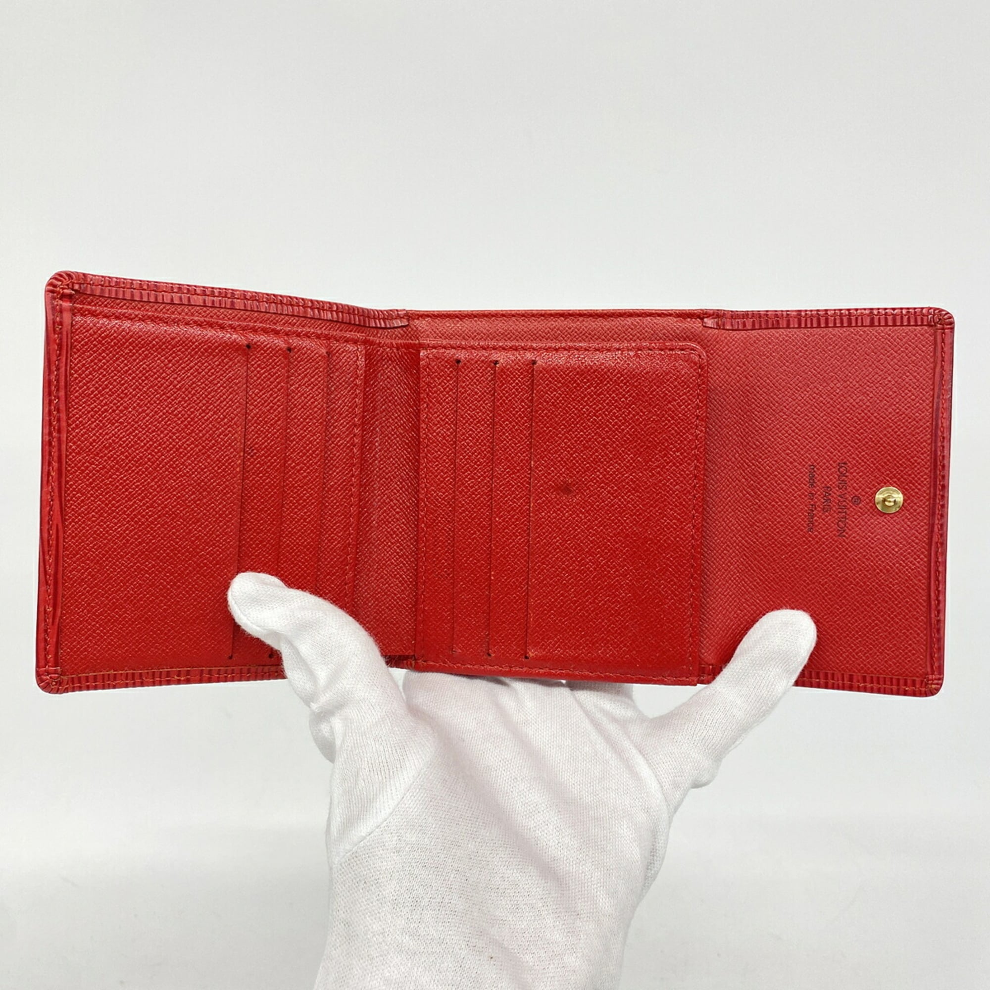 Louis Vuitton Castilian Red Wallet (Tri-Fold) (Pre-Owned)