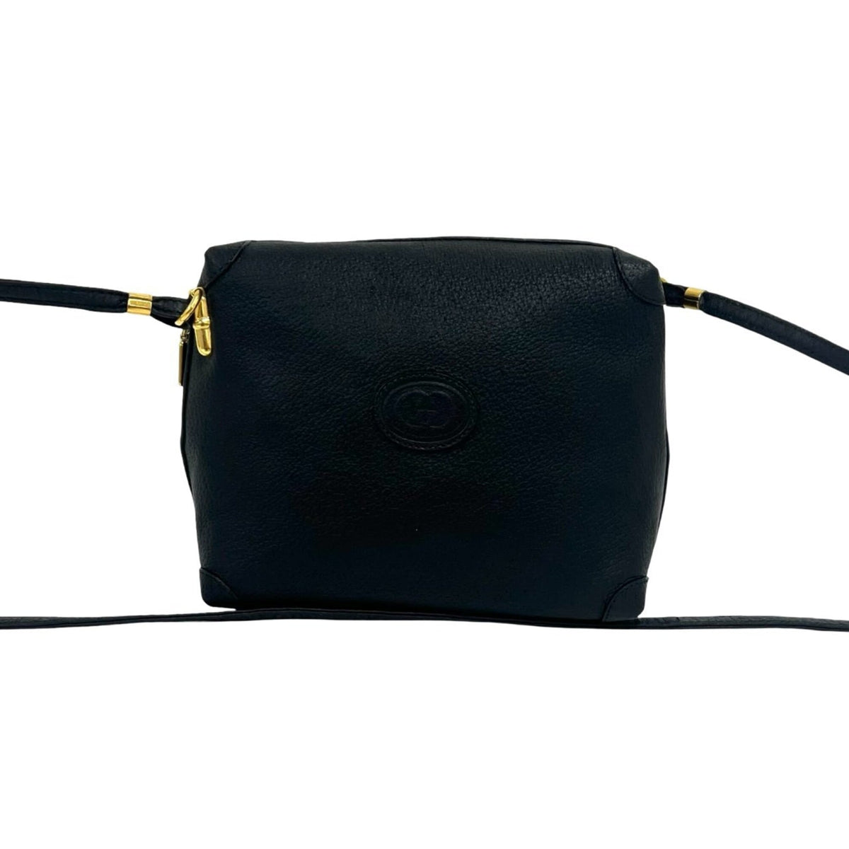 Gucci Black Leather Pochette Shoulder Bag (Pre-Owned)