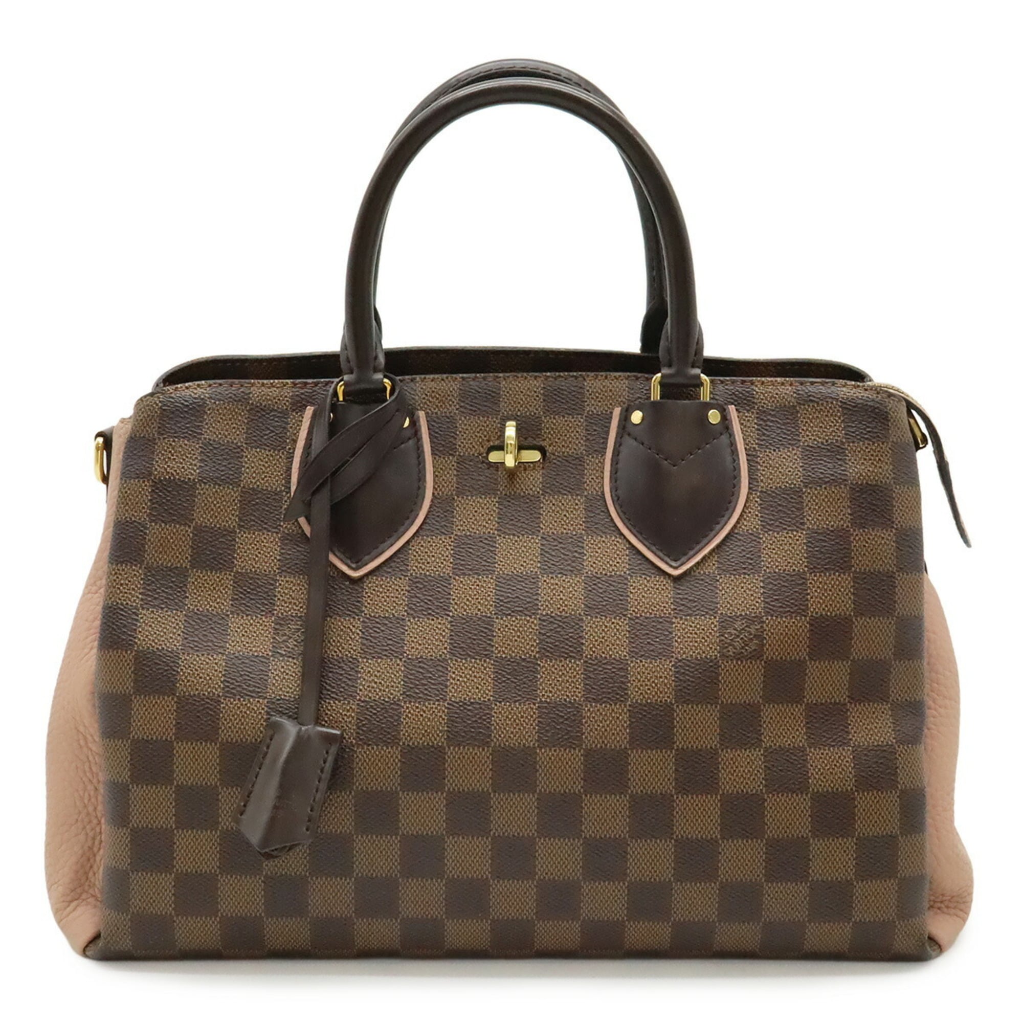 Louis Vuitton Damier Brown Magnolia Damier Canvas Leather Handbag (Pre-Owned)
