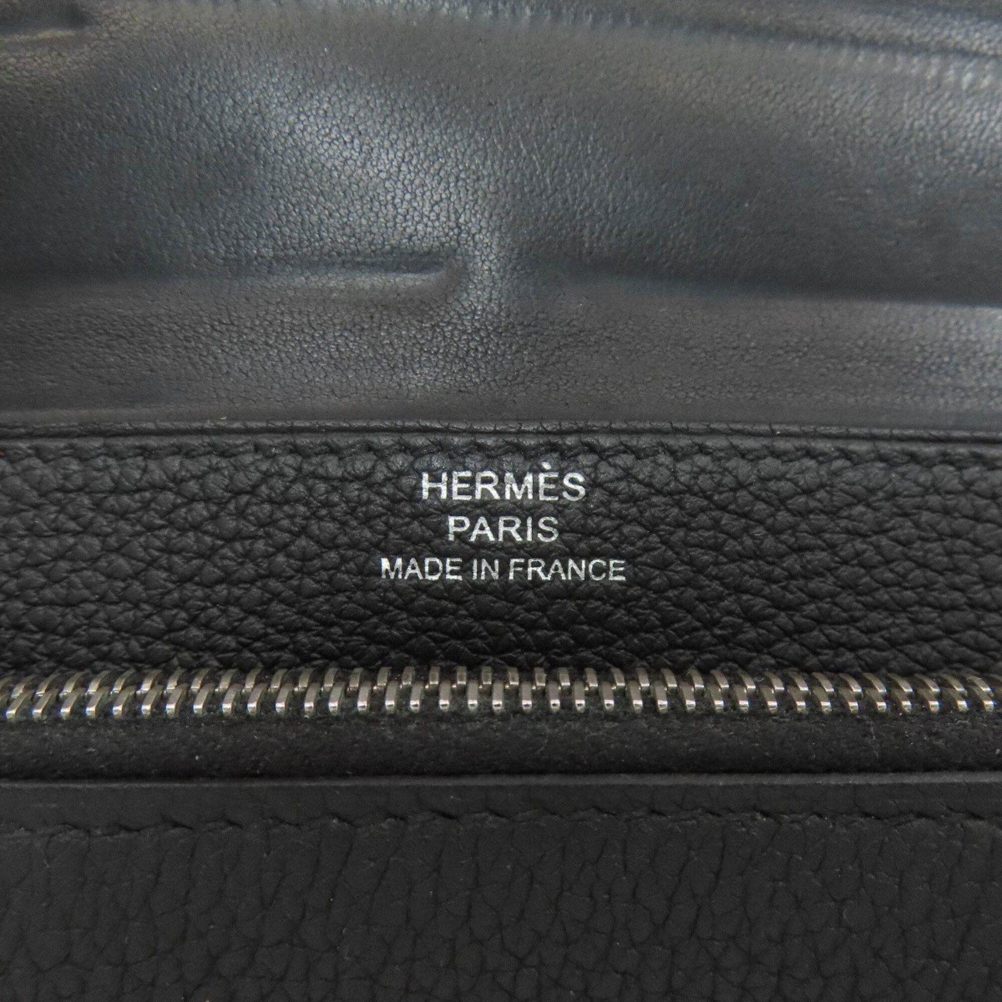Hermes Black Togo Leather Wallet (Bi-Fold) (Pre-Owned)