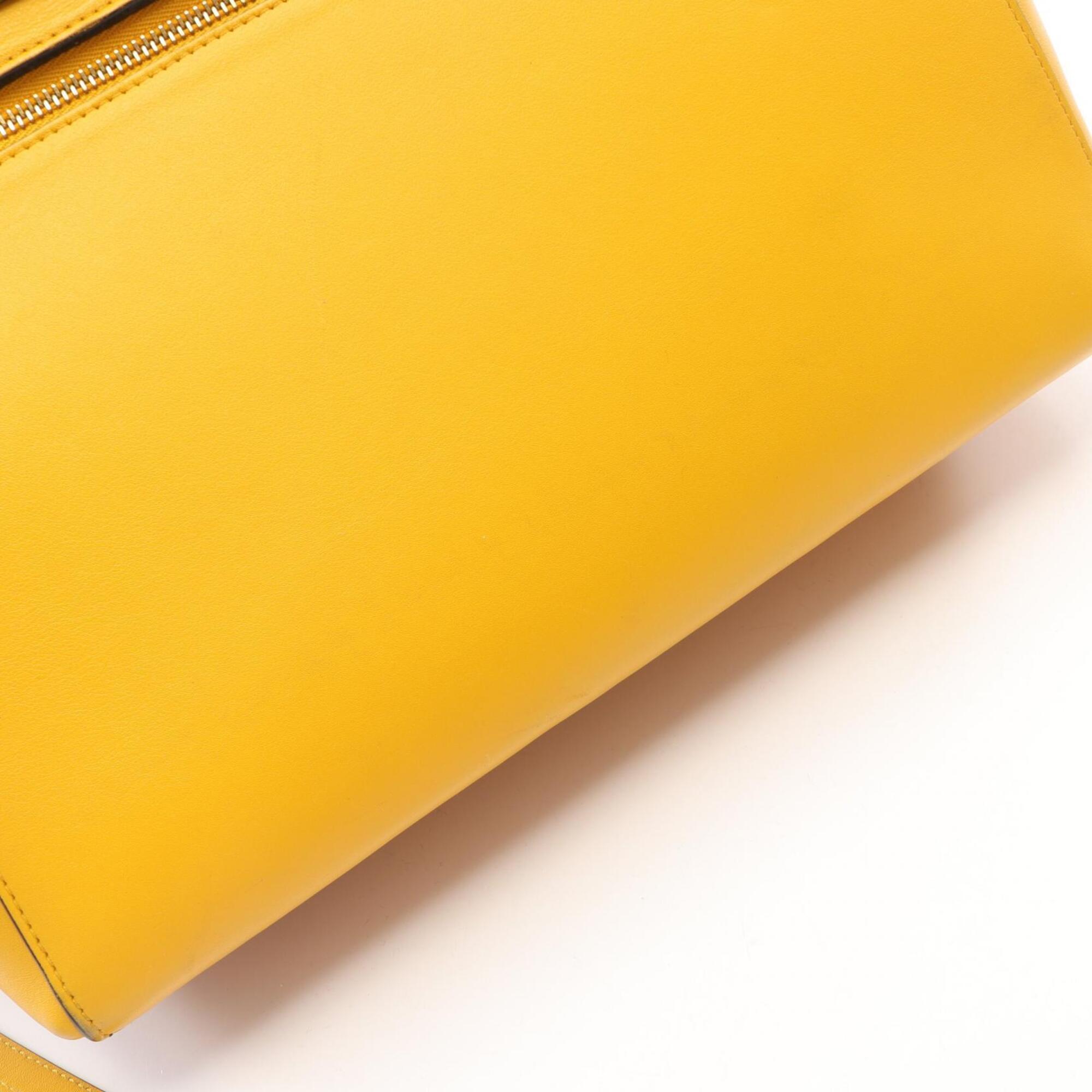 Celine Yellow Leather Handbag (Pre-Owned)