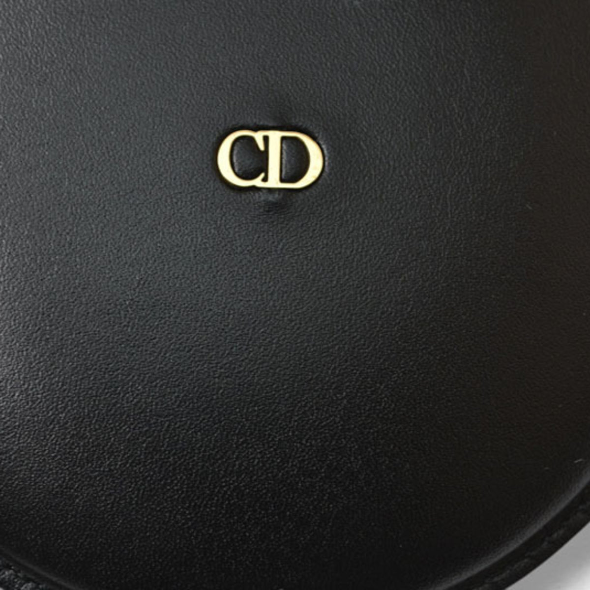 Christian Dior Black Leather Coin Purse/Coin Case (Pre-Owned)