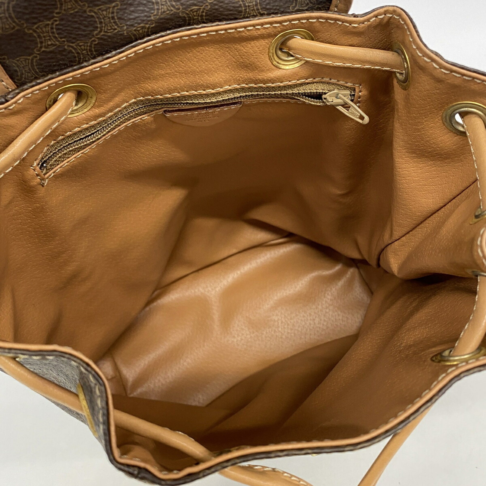 Celine Brown Pvc Backpack (Pre-Owned)