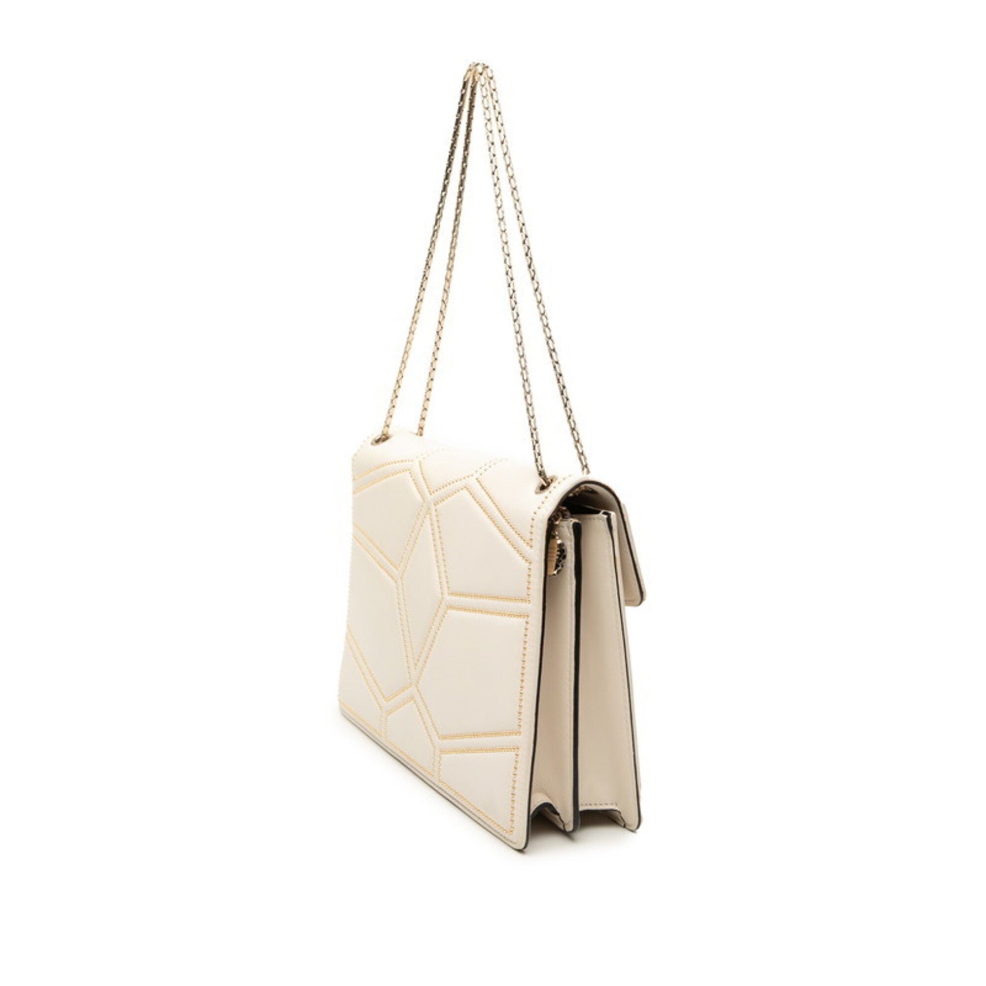 Bvlgari White Leather Shoulder Bag (Pre-Owned)
