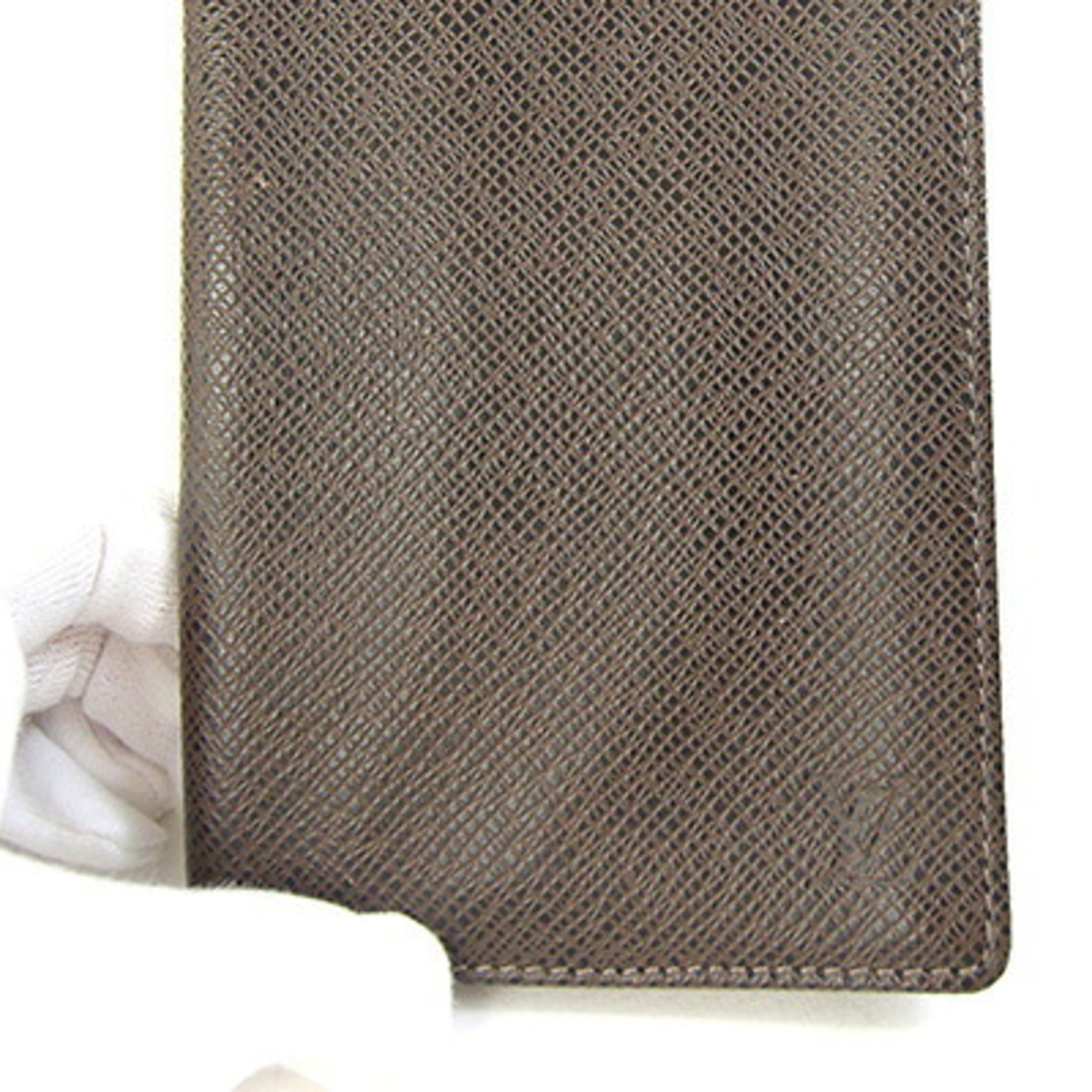 Louis Vuitton Grizzly Taiga Leather Long Bill Wallet (Bi-Fold) (Pre-Owned)