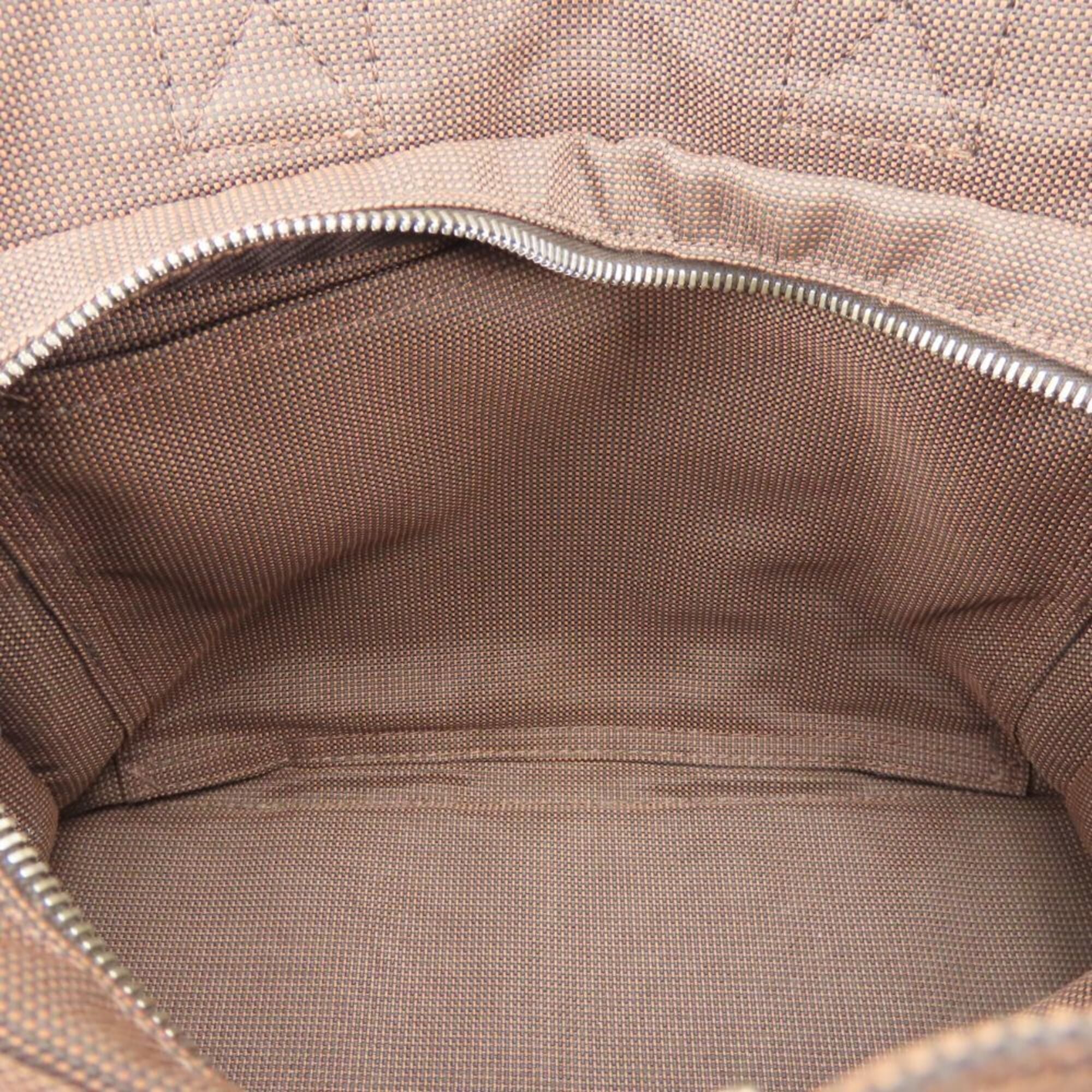 Hermes Brown Canvas Tote Bag (Pre-Owned)