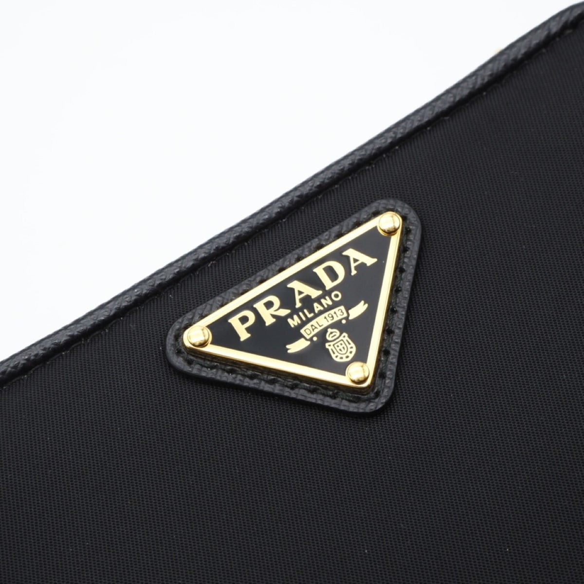Prada Saffiano Black Nylon Saffiano Wallet (Bi-Fold) (Pre-Owned)