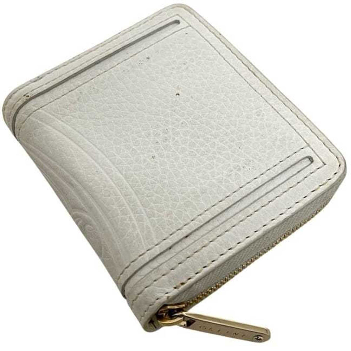 Celine White Leather Wallet (Bi-Fold) (Pre-Owned)