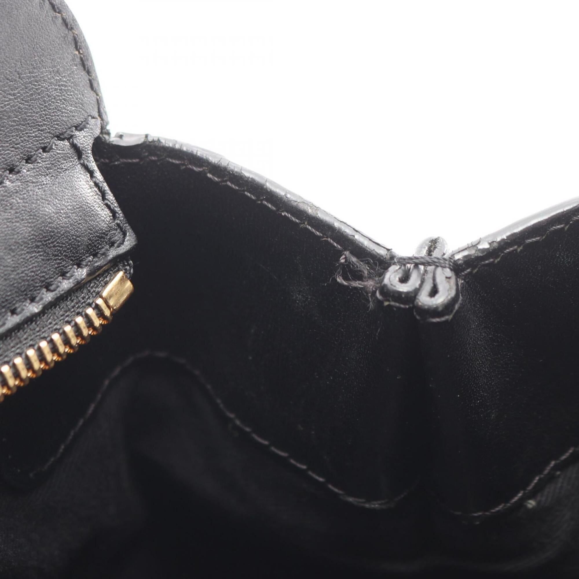 Chloé Beige Black Leather Handbag (Pre-Owned)