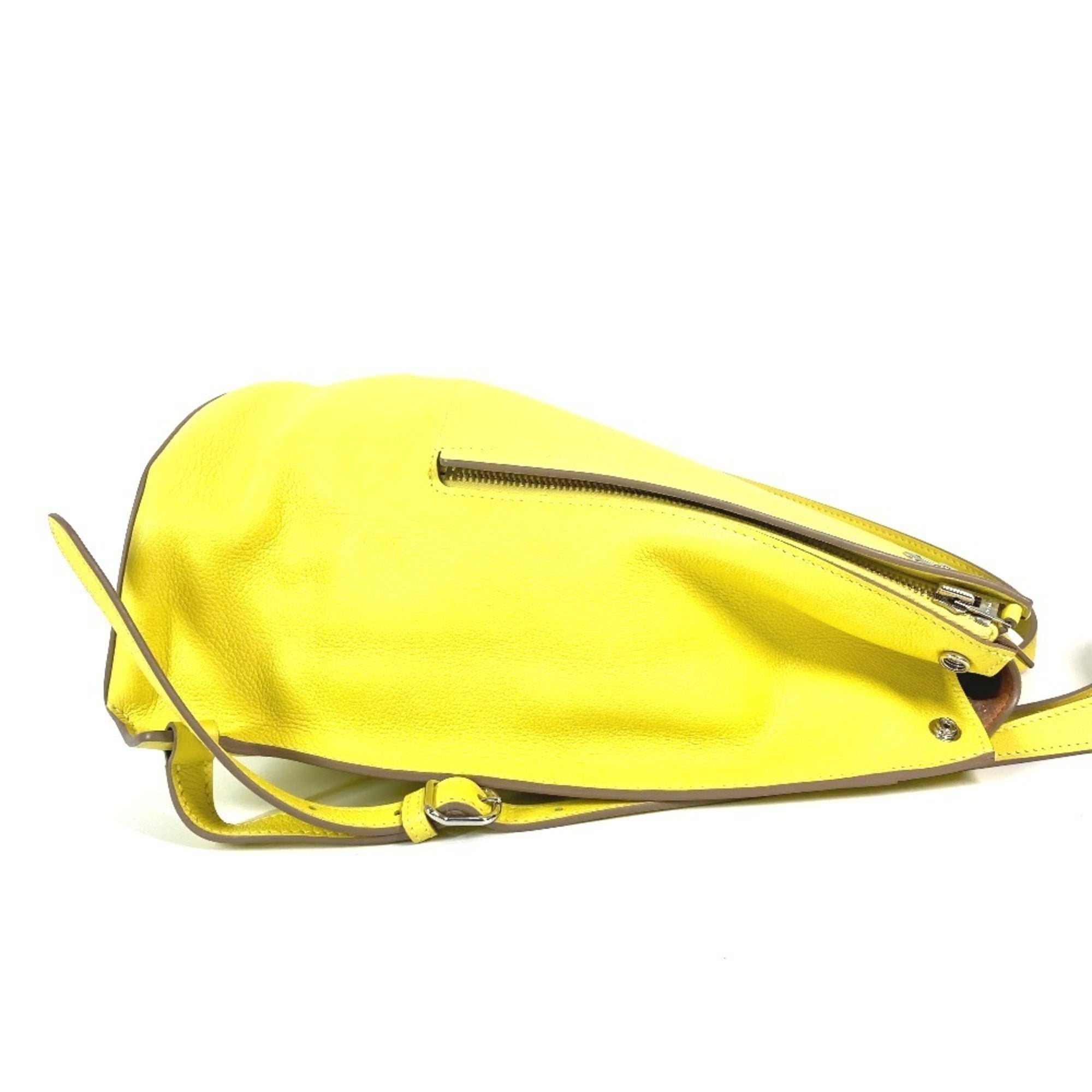 Hermes Yellow Leather Backpack (Pre-Owned)